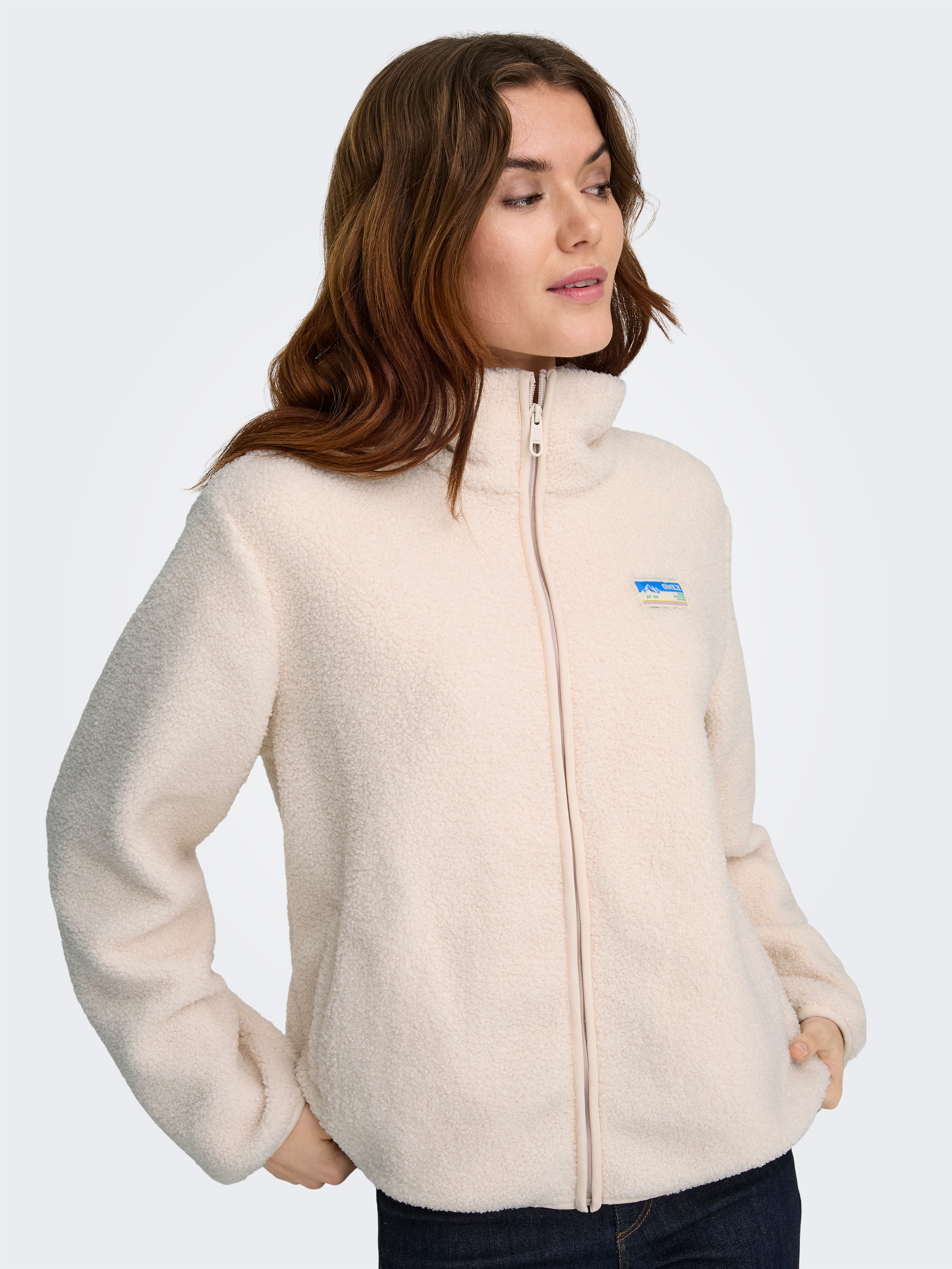 ONLY Plüschjacke "ONLEVA LIFE TEDDY JACKET CC OTW" ohne Kapuze Kunstfaser günstig online kaufen