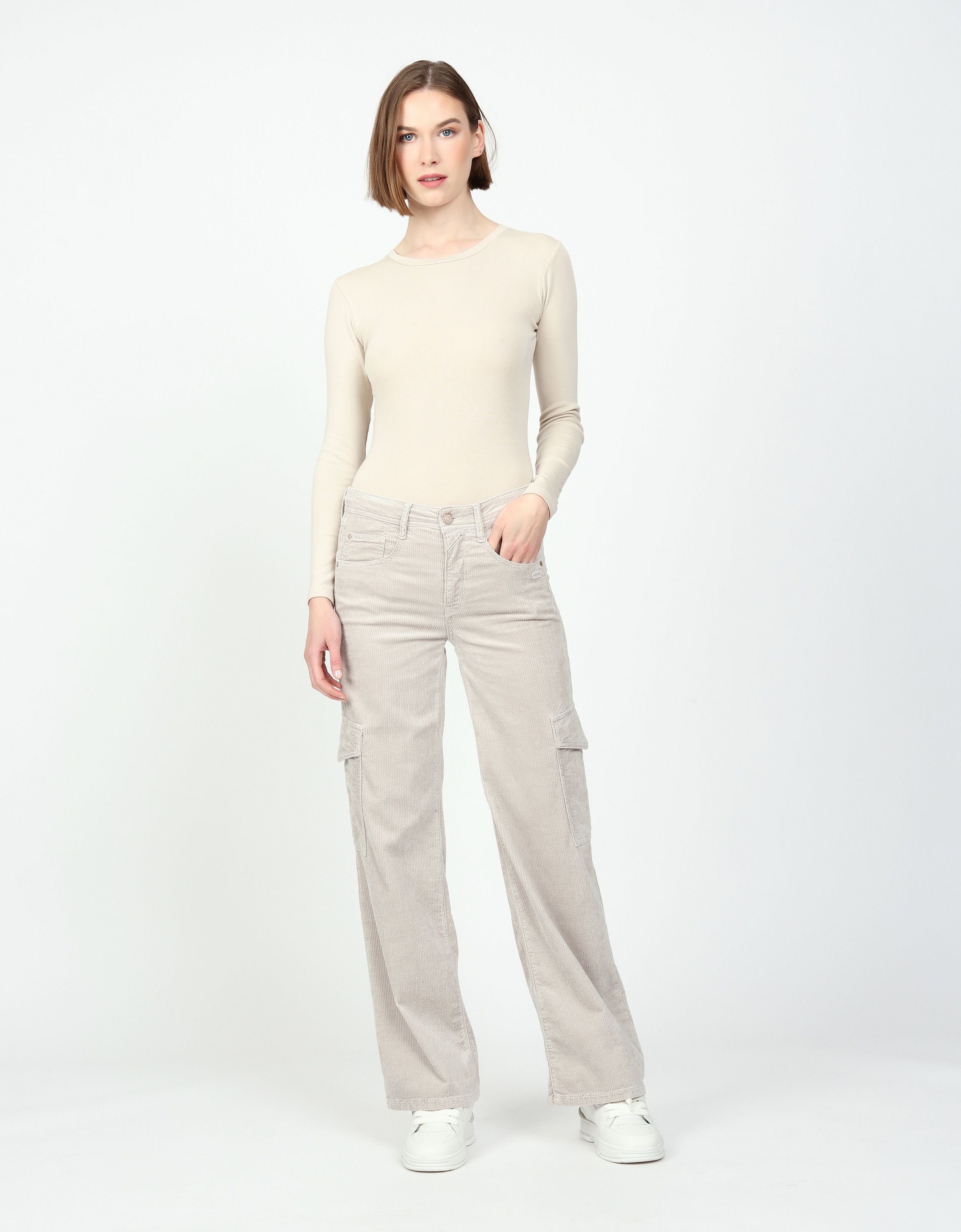 GANG Stoffhose "GANG Hosen Wide Fit 94AMELIE WORKER" günstig online kaufen