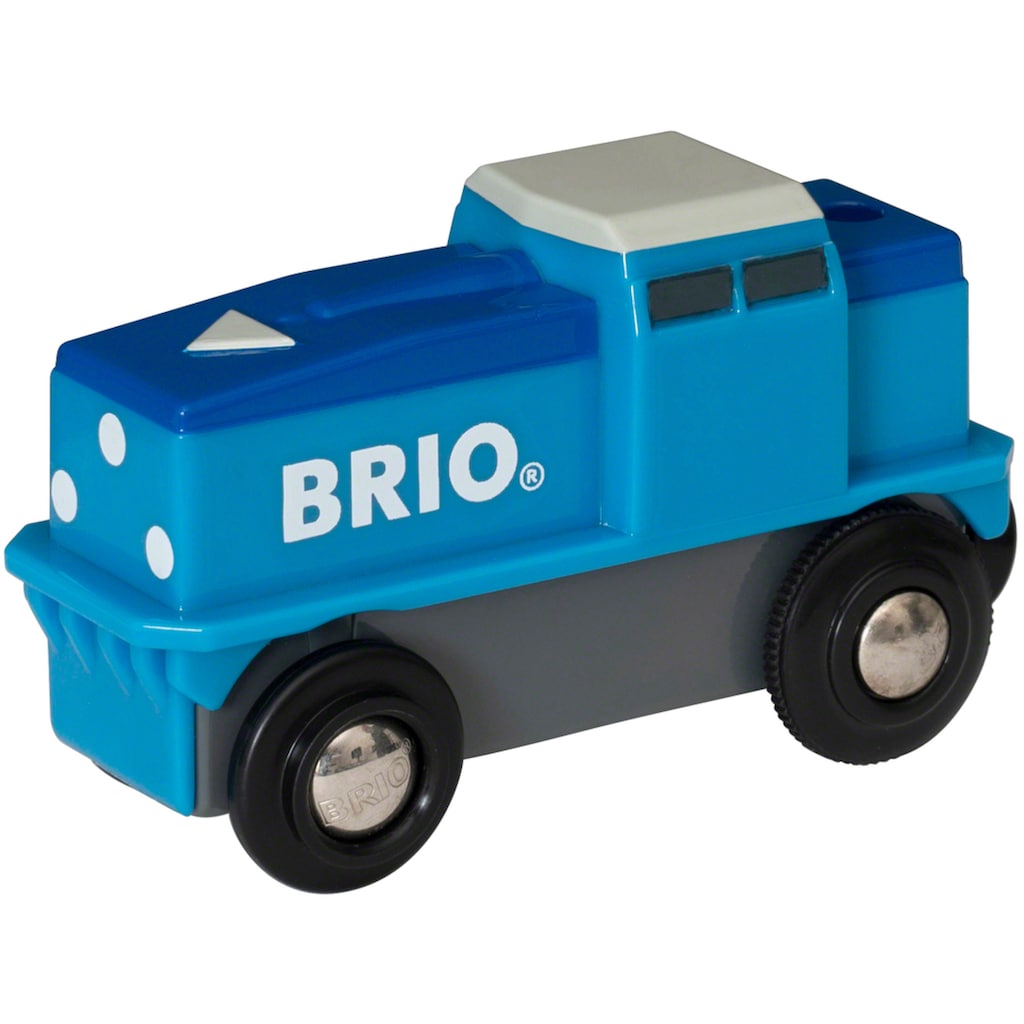 BRIO® Spielzeug-Lokomotive »BRIO® WORLD, Blaue Batterie-Frachtlok«