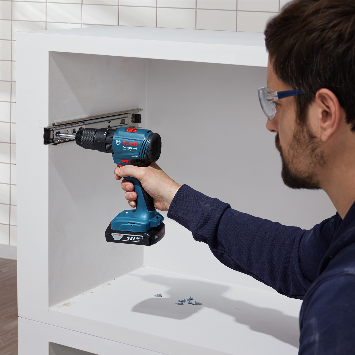 Bosch Professional Akku-Bohrschrauber »»GSR 18V-90 C««, ohne Akku, ohne Ladegerät