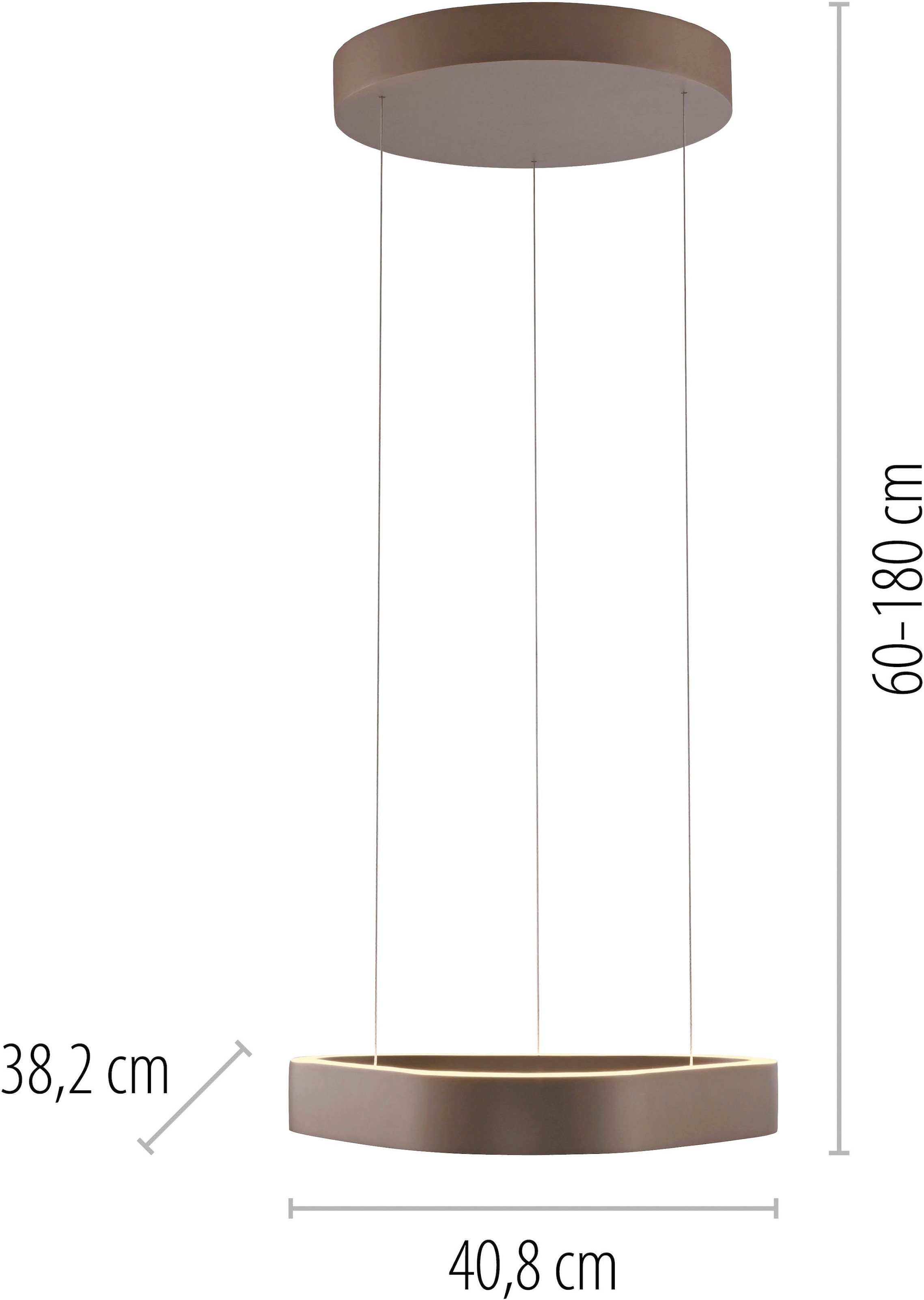 Neuhaus Q DESIGN CONTROL LIGHTS LED Pendelleuchte »Q-STRETTO« LED-Board 1 Stk. warmweiß - kaltweiß