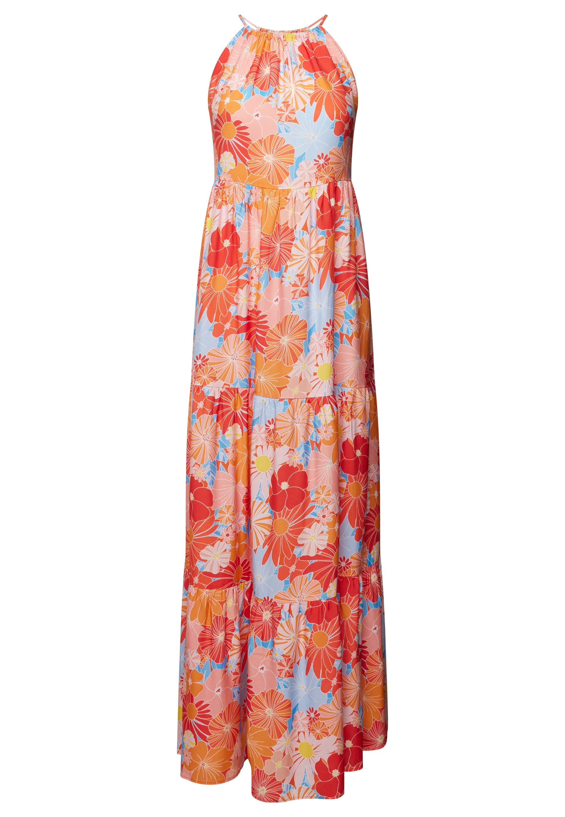 Mavi Maxikleid »PRINTED DRESS«, Spaghettiträger Kleid
