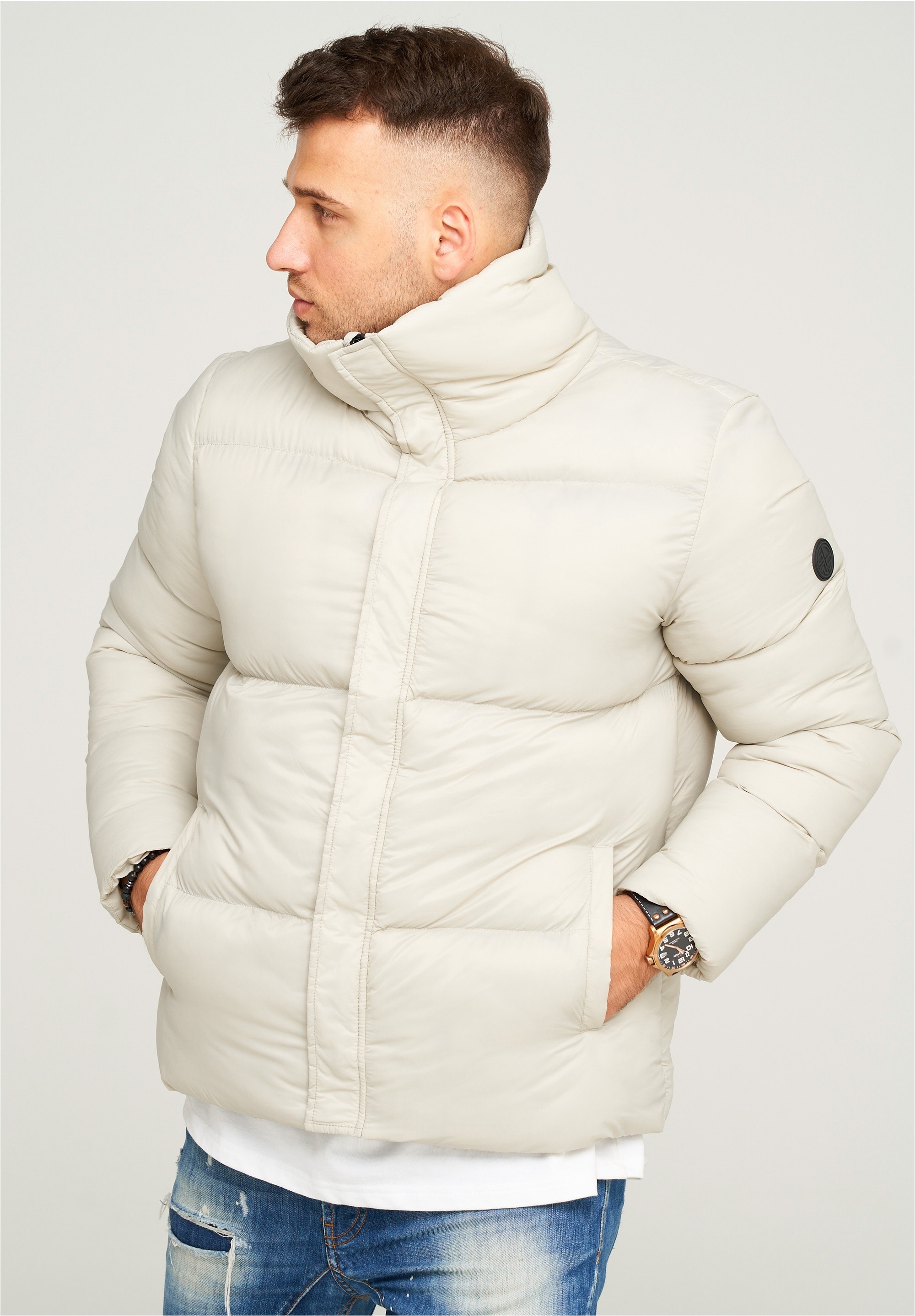 behype Steppjacke »BHJEFFREY PUFFER«, mit hohem Kragen