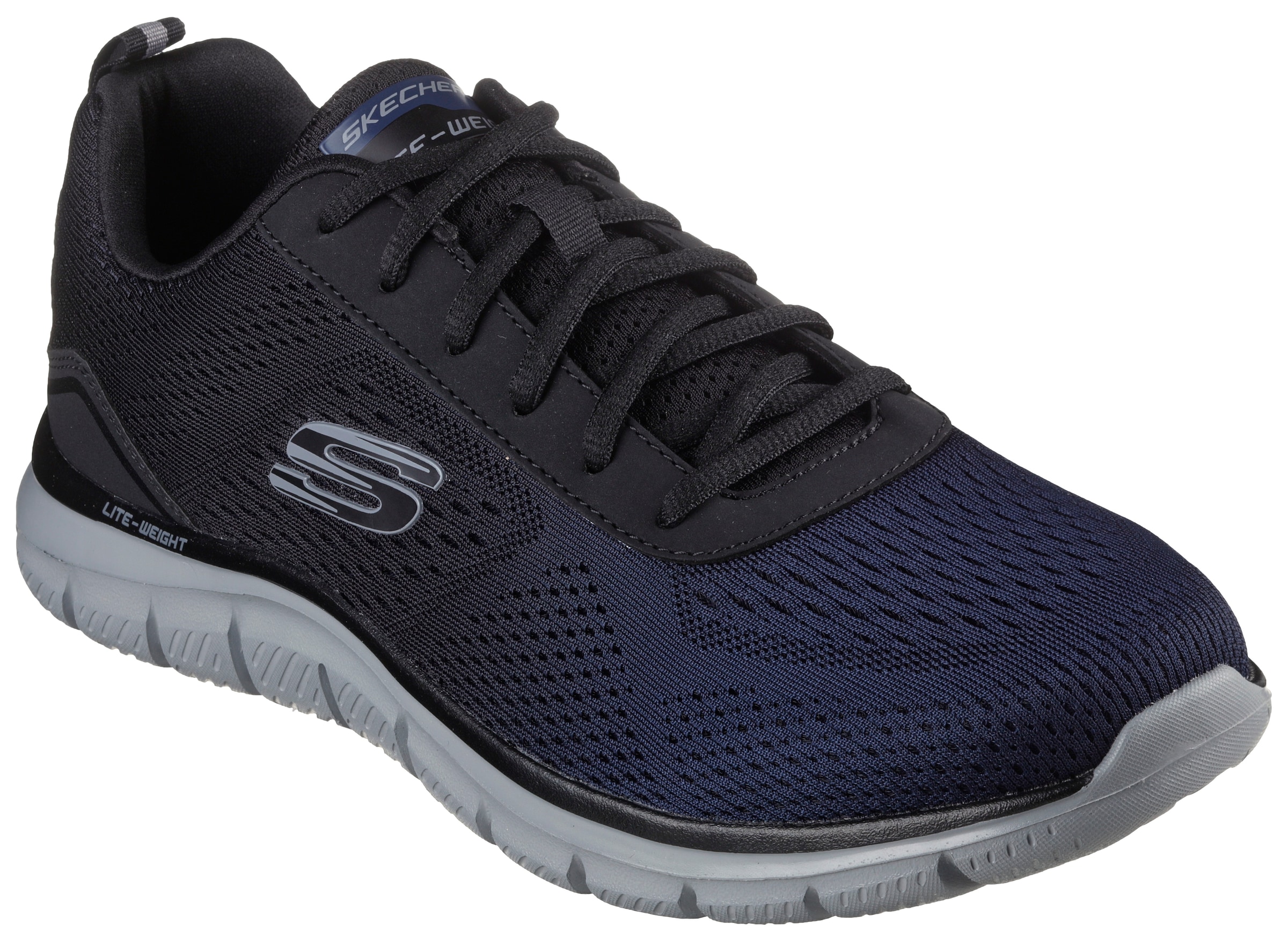 Skechers 1100000002199 "TRACK-RIPKENT" Freizeitschuh, Halbschuh, Schnürschuhin veganer Verarbeitung