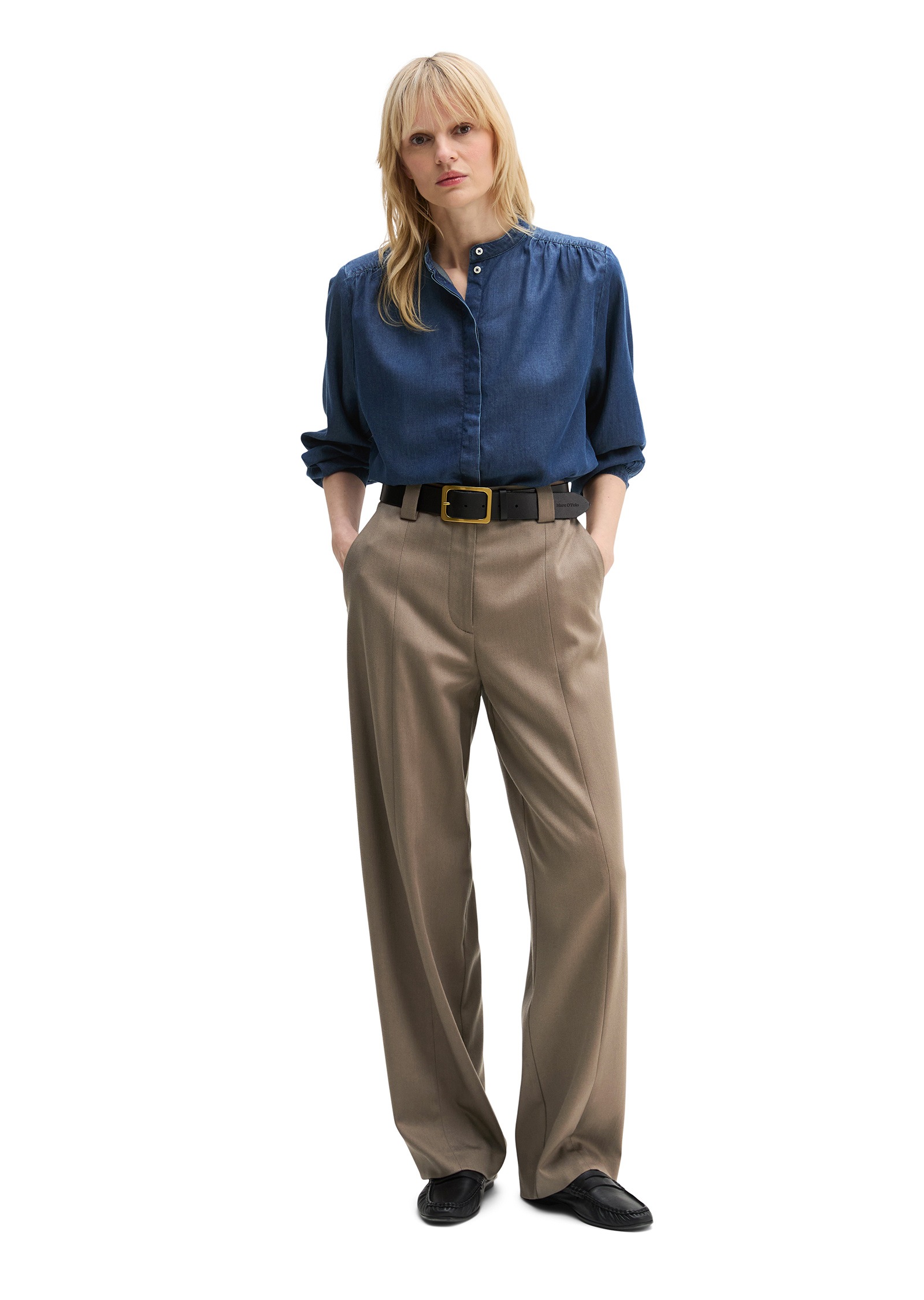 Marc O'Polo Langarmbluse »aus Leinen-Mix«