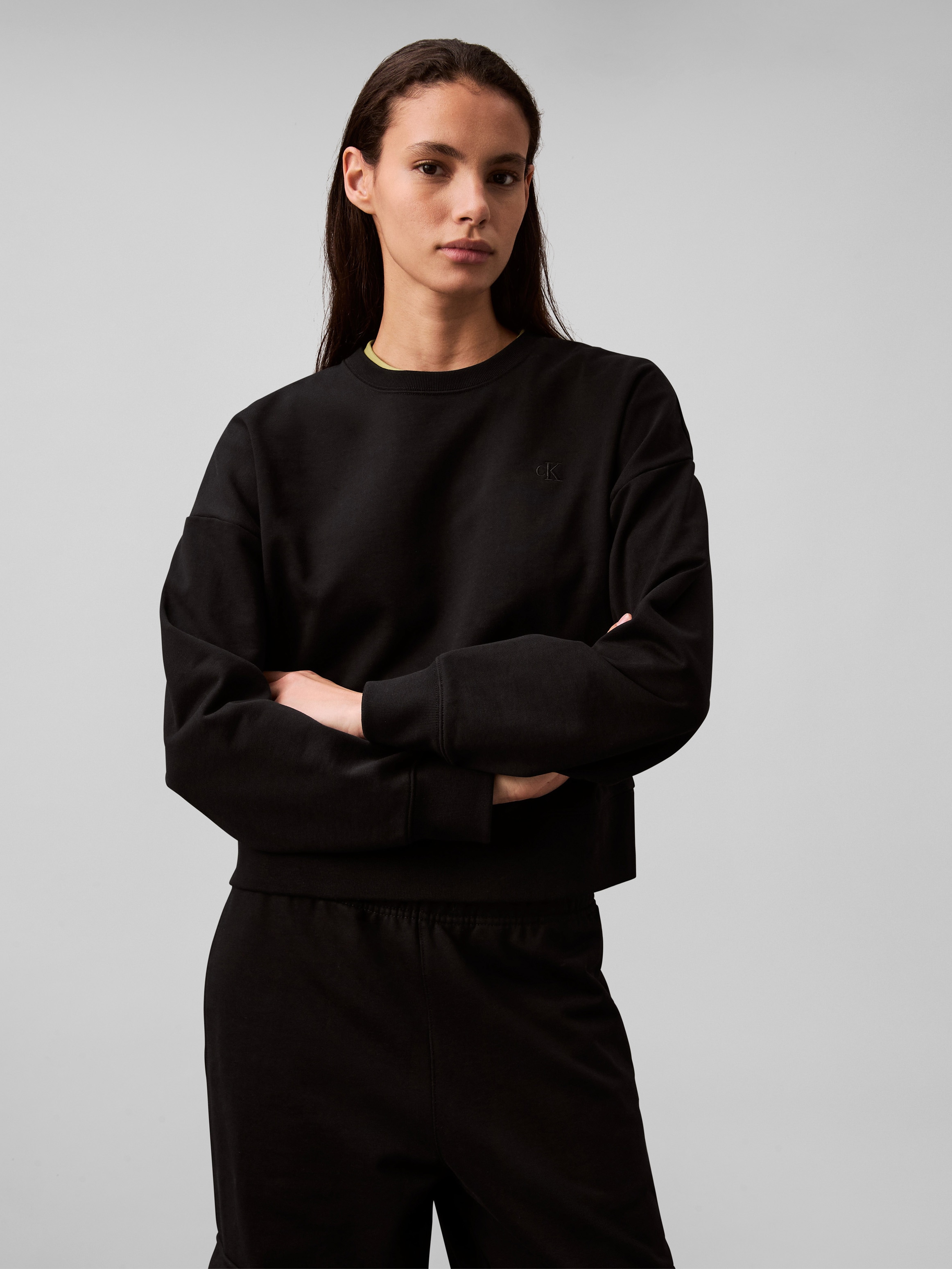 Calvin Klein Jeans Sweatshirt "LS ARCHIVE LOGO FRENCH TERRY RLX", Mit Rundh günstig online kaufen