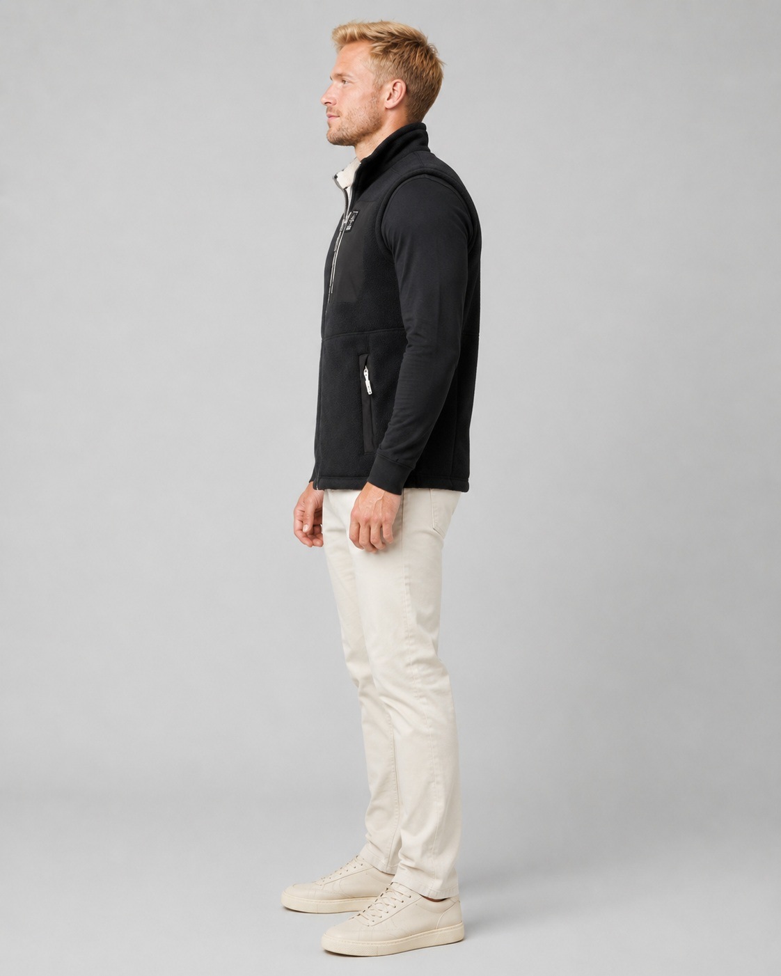 LPO Sweatweste »Sweatweste Raven Knit« mit Langhaarfleece