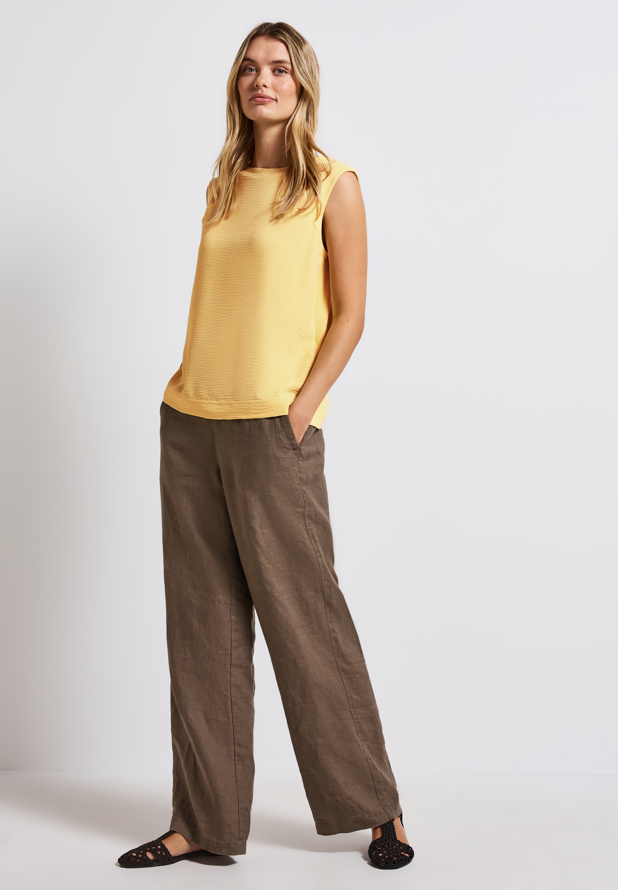 STREET ONE Shirttop, mit Mesh-Details