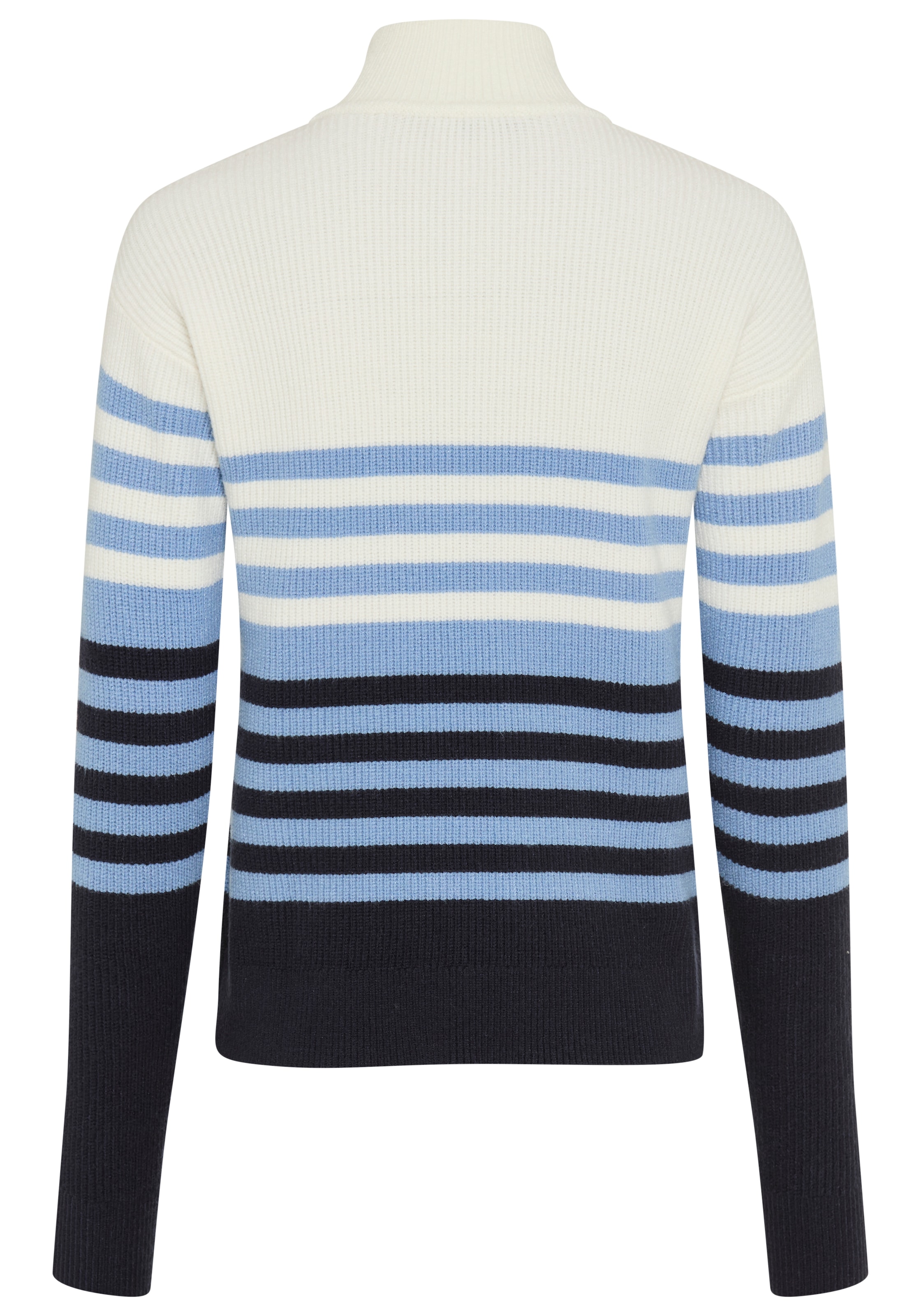 Laura Scott Strickpullover »im maritimen Streifenlook mit Troyerkragen« mit hüftlanger Passform