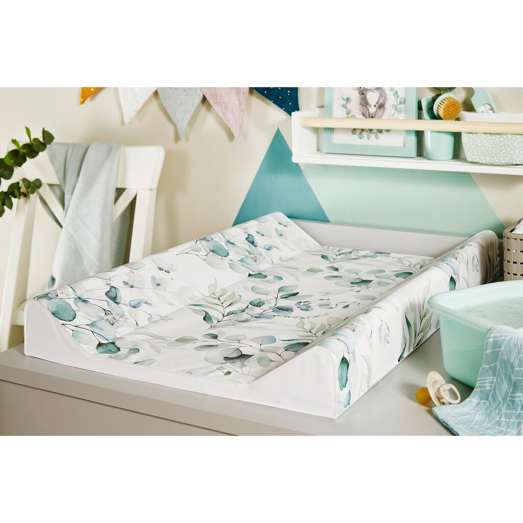 Rotho Babydesign Wickelauflage »Natural Leaves«, (Set, 2 tlg.)