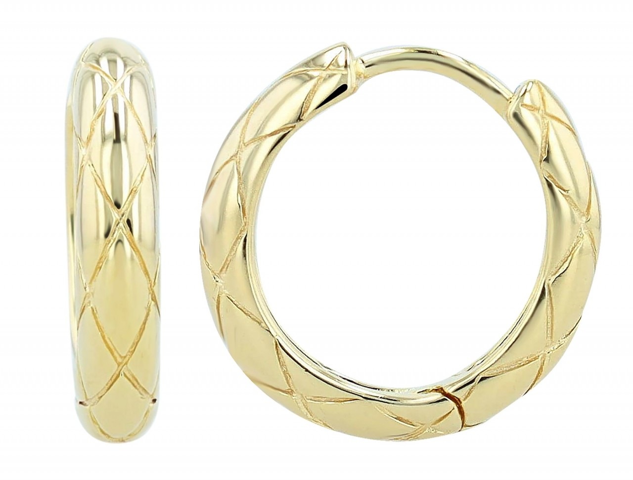 Paar Creolen ADELIA´S "Damen Creolen aus vergoldetem 925 Sterling Silber Ø 1 mm", silber, Ohrringe, Damen, Damen, Silber 925 (Sterlingsilber) 3