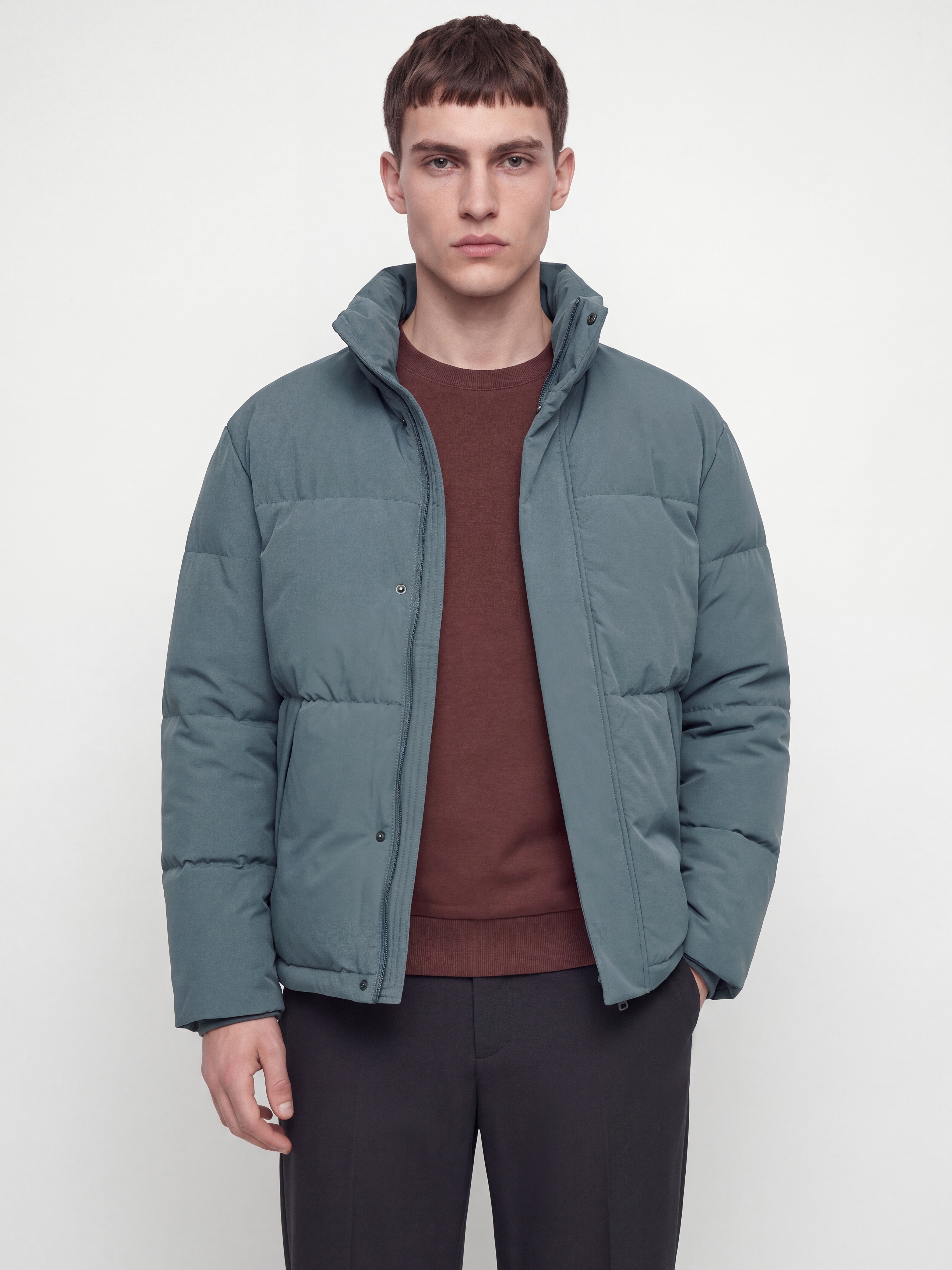 Jack & Jones Steppjacke "JJESOHO PUFFER COLLAR AW26 SN" Kunstfaser, regular fit