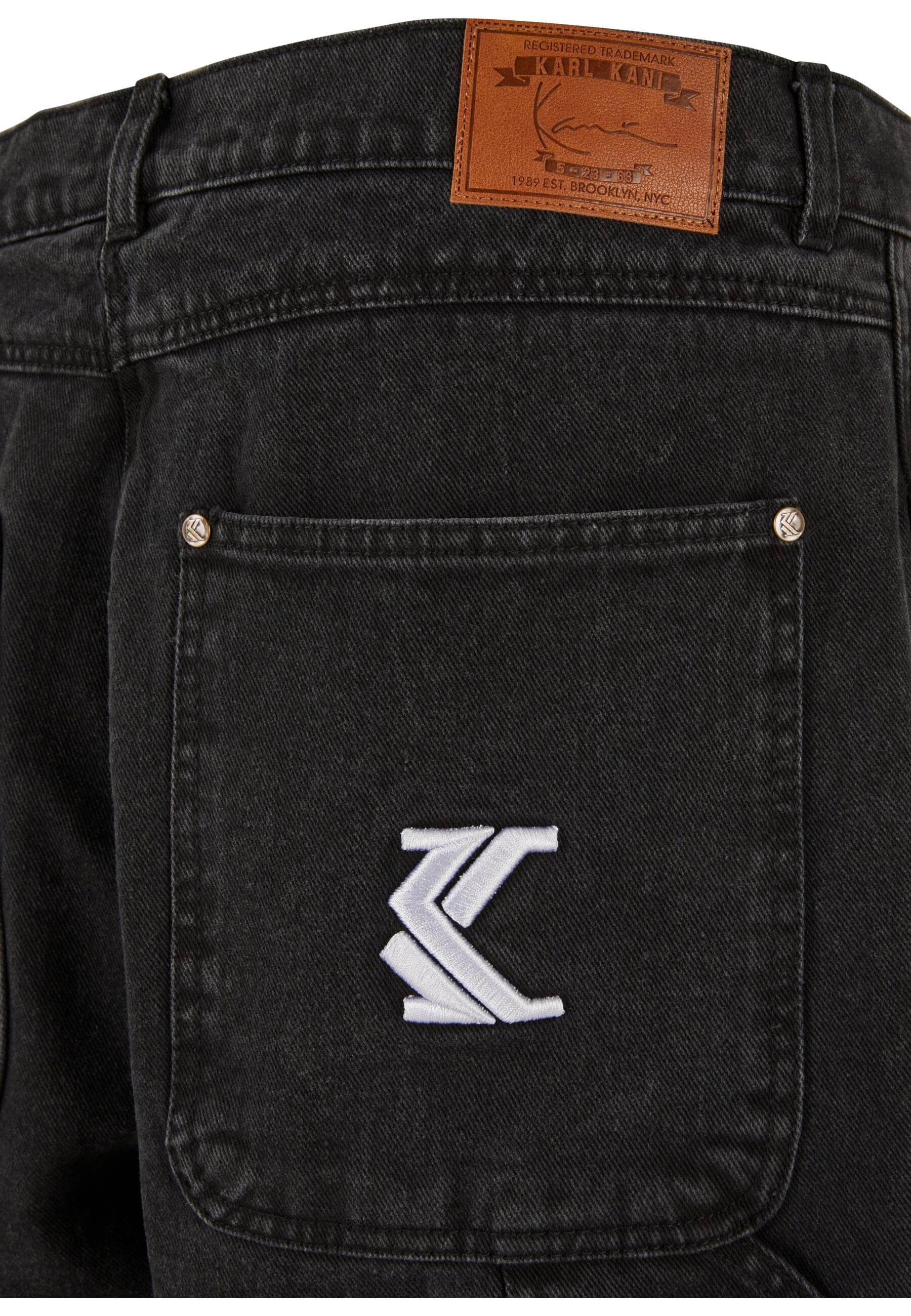 Karl Kani Bequeme Jeans »Karl Kani Herren KK Retro Baggy Workwear Knee Cut Denim«, (1 tlg.)