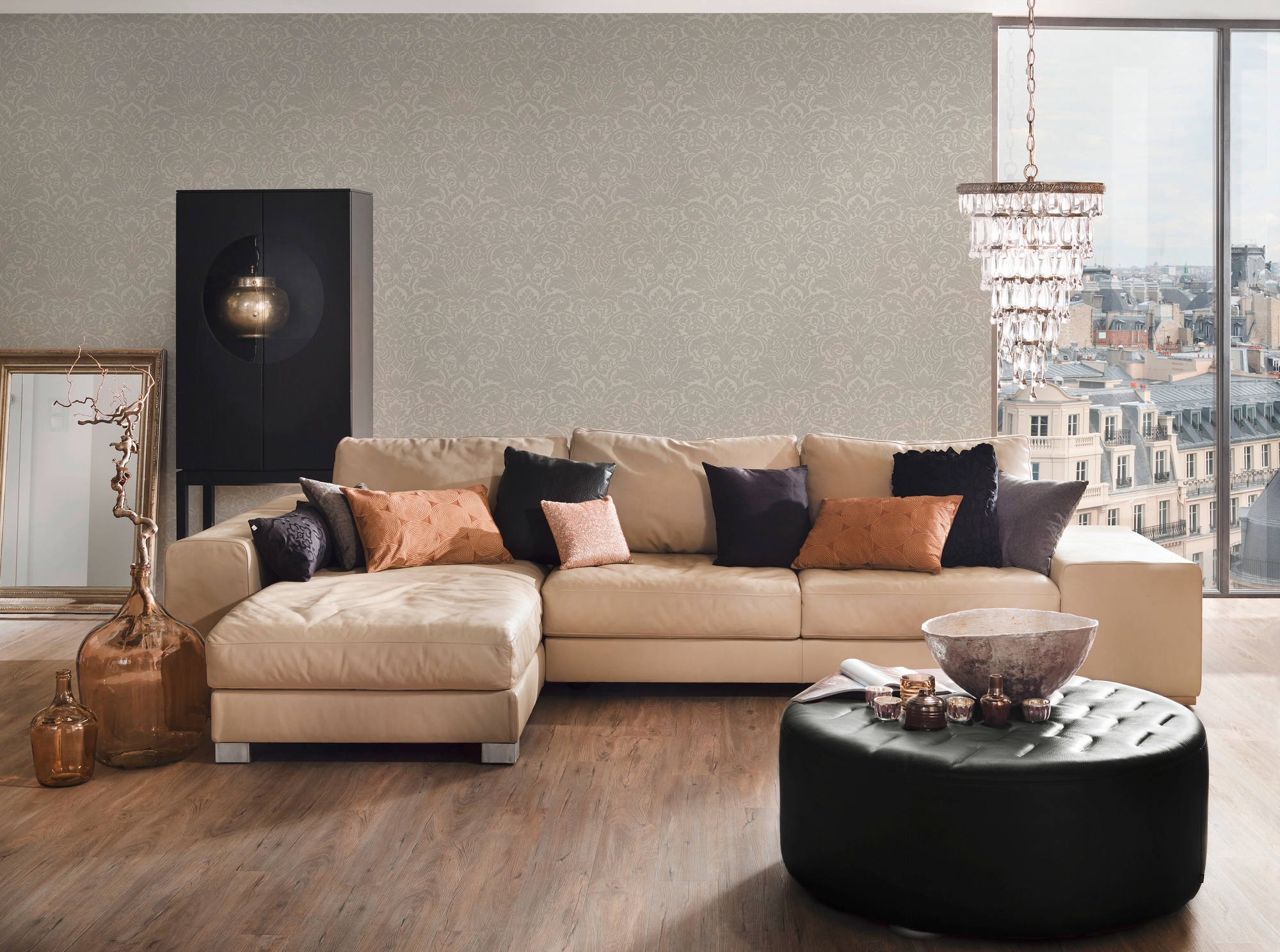 Architects Paper Vliestapete »Luxury wallpaper«, Barock-ornamental-gemustert, Ornament Tapete Barock Tapeten Wohnzimmer Schlafzimmer Küche modern