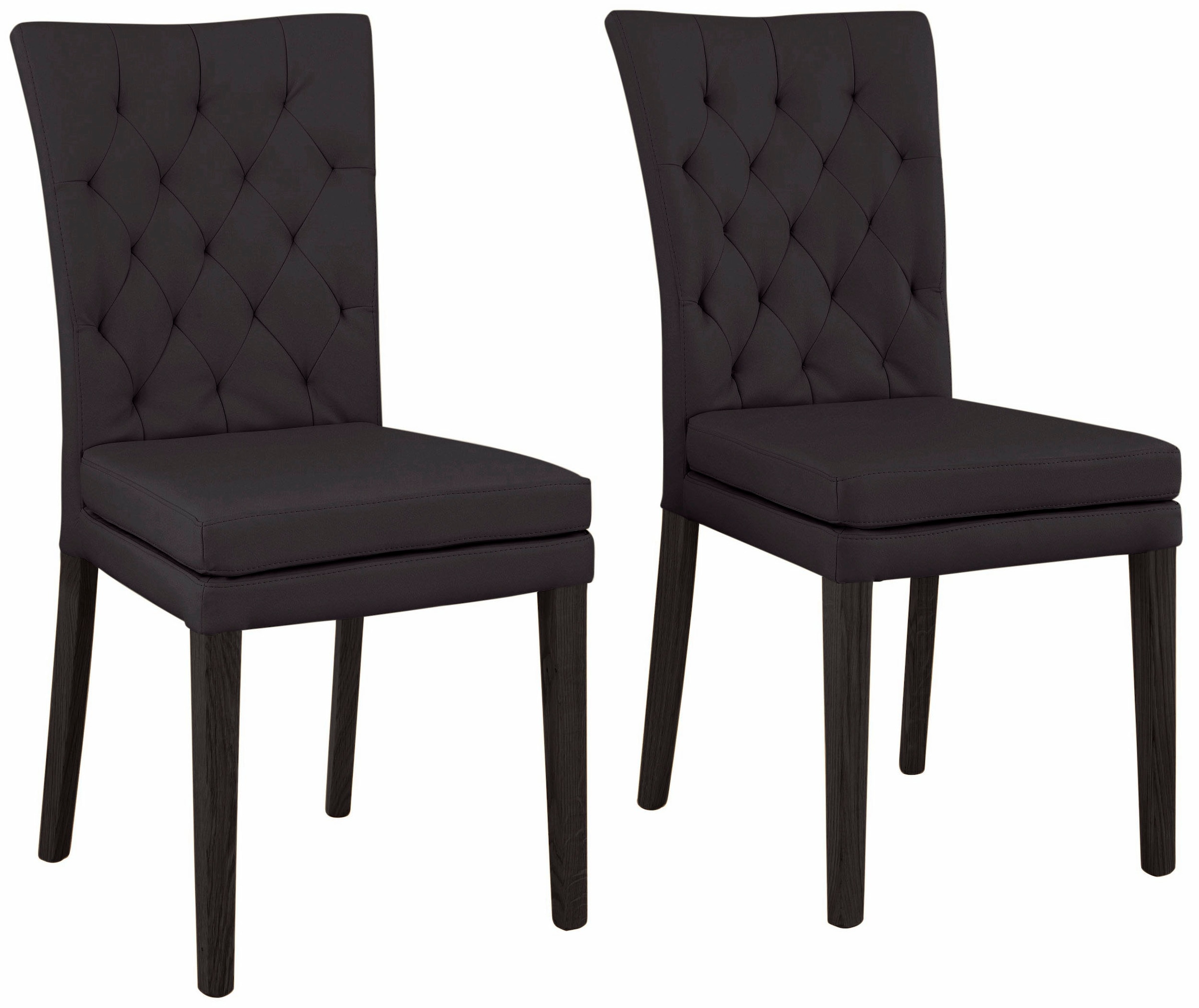 Home affaire 4-Fußstuhl "Colorado" (Set) 2 Stk.Beine aus Buche, wengefarben günstig online kaufen