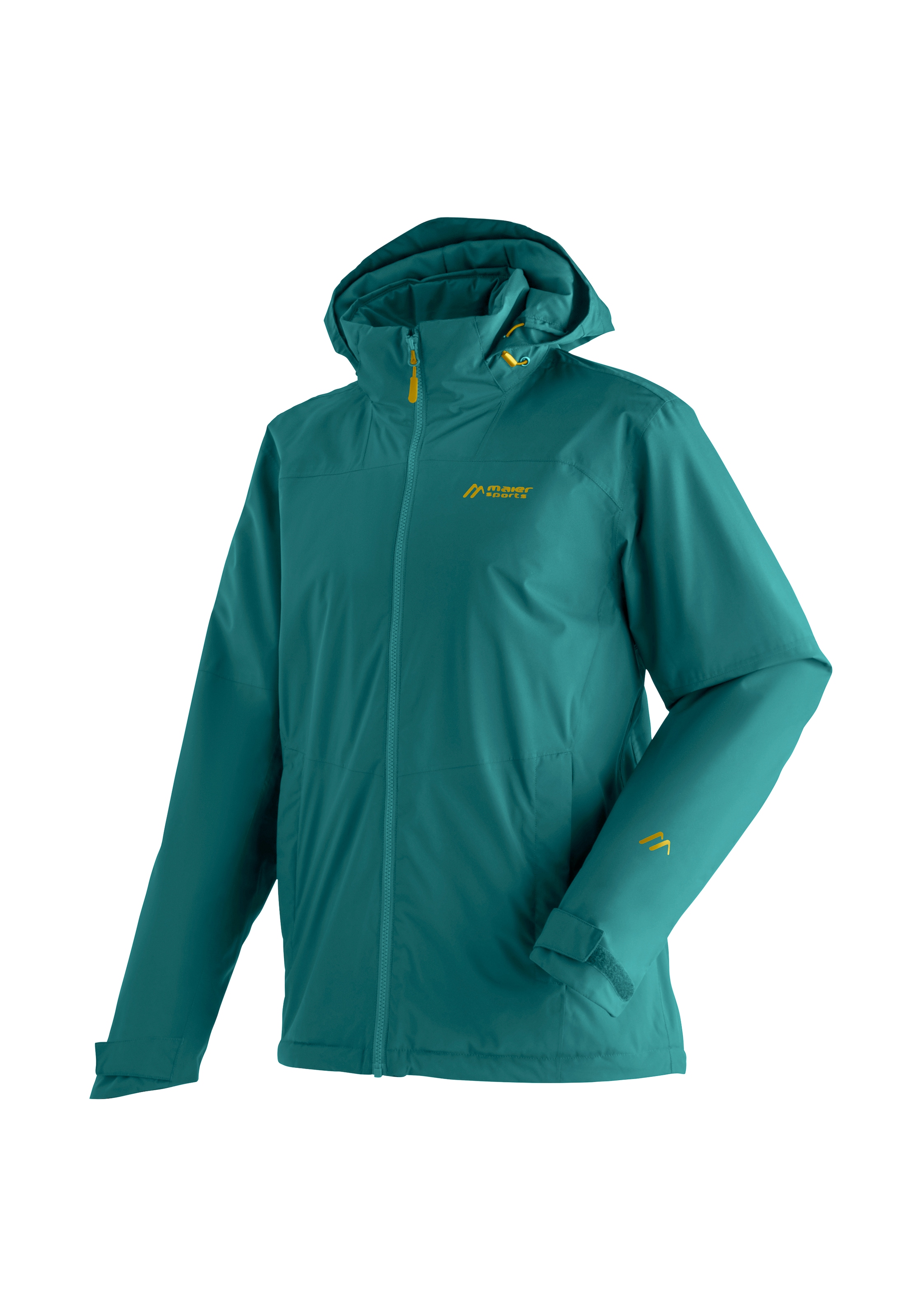 Maier Sports Outdoorjacke "Metor Therm Rec M", Herren Wanderjacke, atmungsaktiv und wasserdicht, wattierte Regenjacke mi