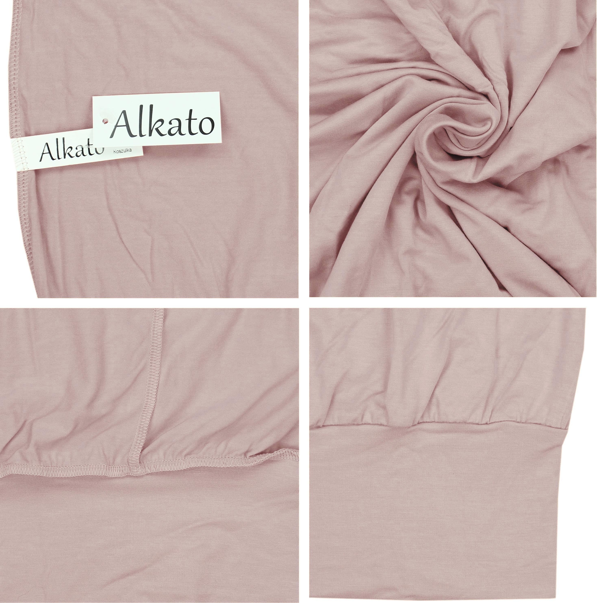 ALKATO 3/4-Arm-Shirt »Damenshirt Alkato Damen Viskose Shirt 3/4 Arm Longshirt Top«