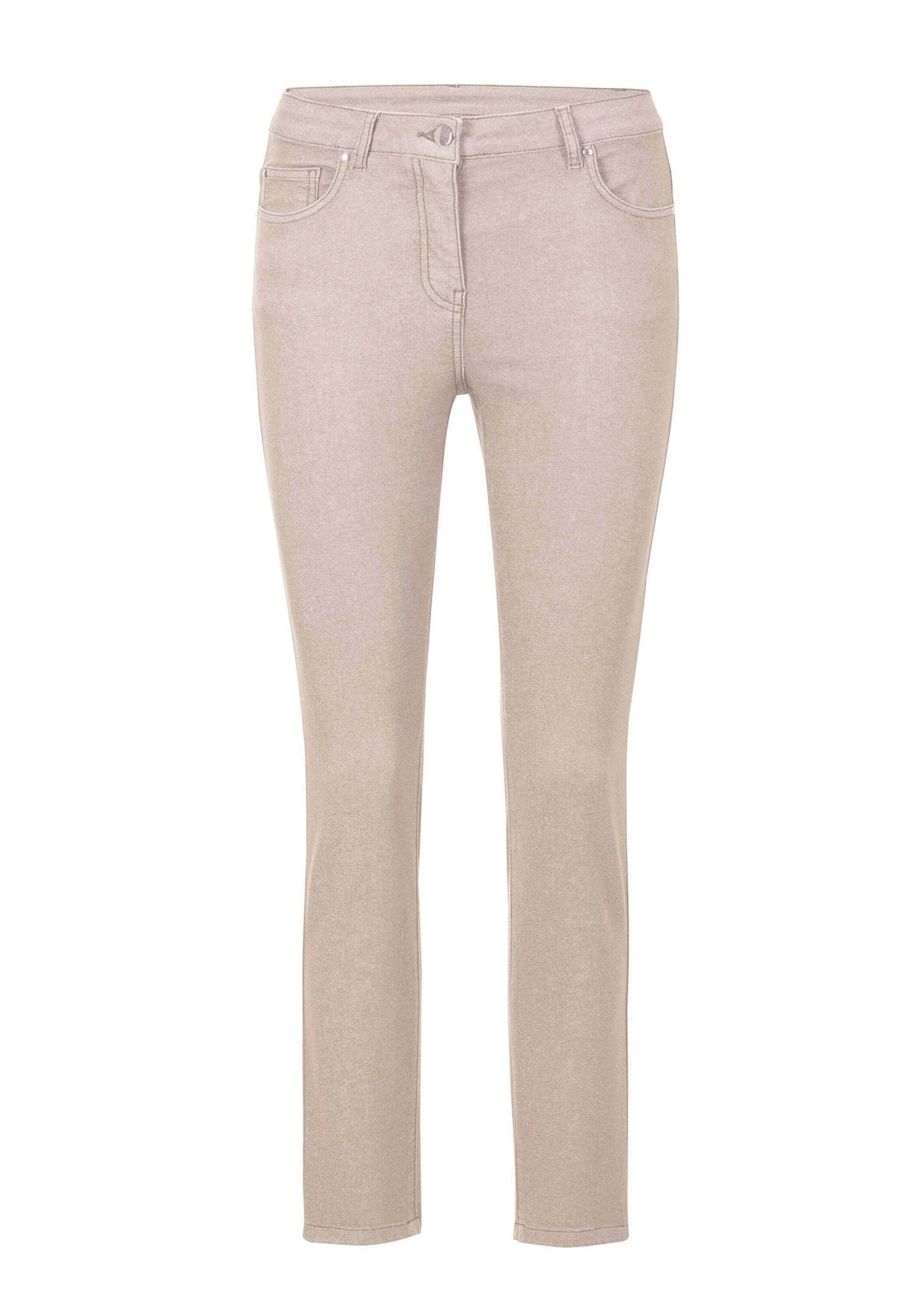 GOLDNER 7/8-Hose "Kurzgröße Schmale Stretchhose BELLA" Ohne