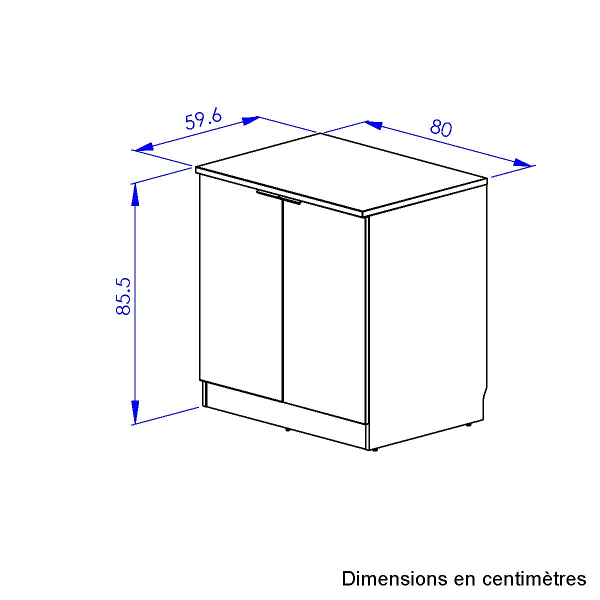 Gami Küchenzeile »180 cm EDEN ohne E-Geräte« melaminbeschichtet, pflegeleicht, ohne Elektrogeräte, ohne Auslass