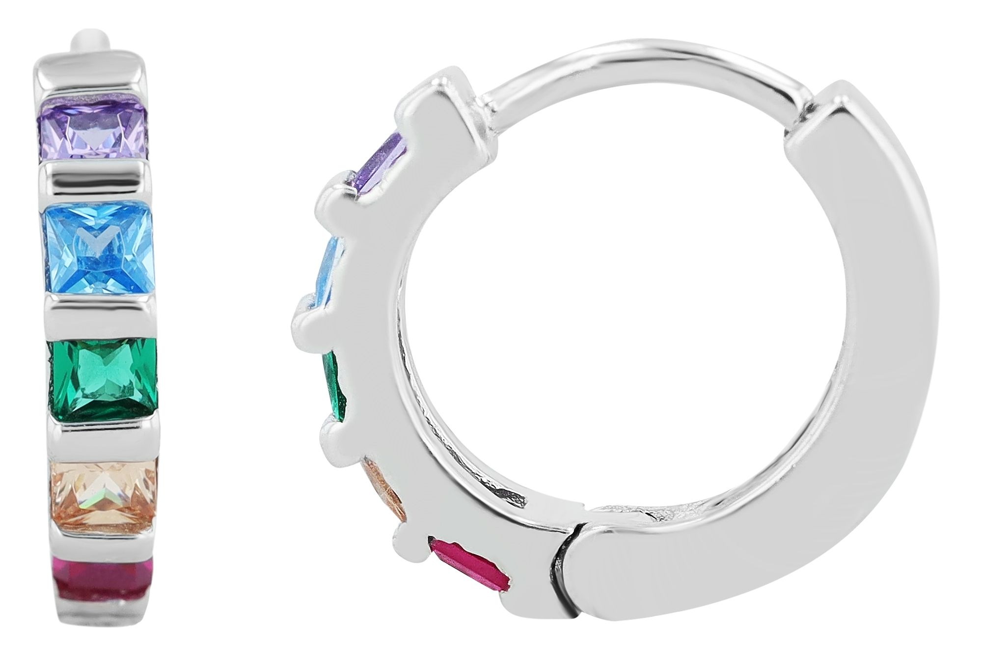 Adelia´s Paar Creolen »Damen Ohrringe – Creole aus 925 Silber« Ideal als Geschenk zum Jubiläum