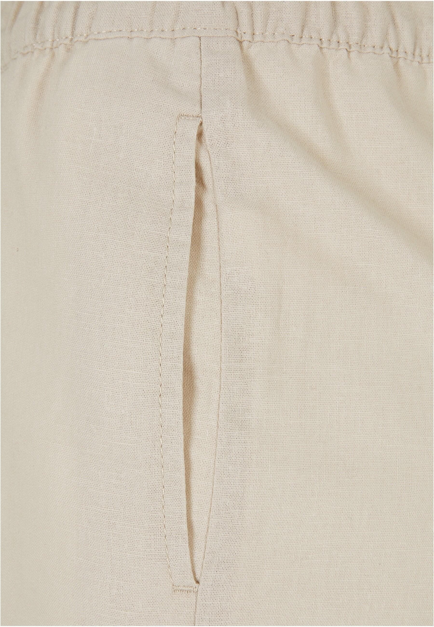 URBAN CLASSICS Shorts »Urban Classics Damen Ladies Linen Mixed Shorts«, (1 tlg.)