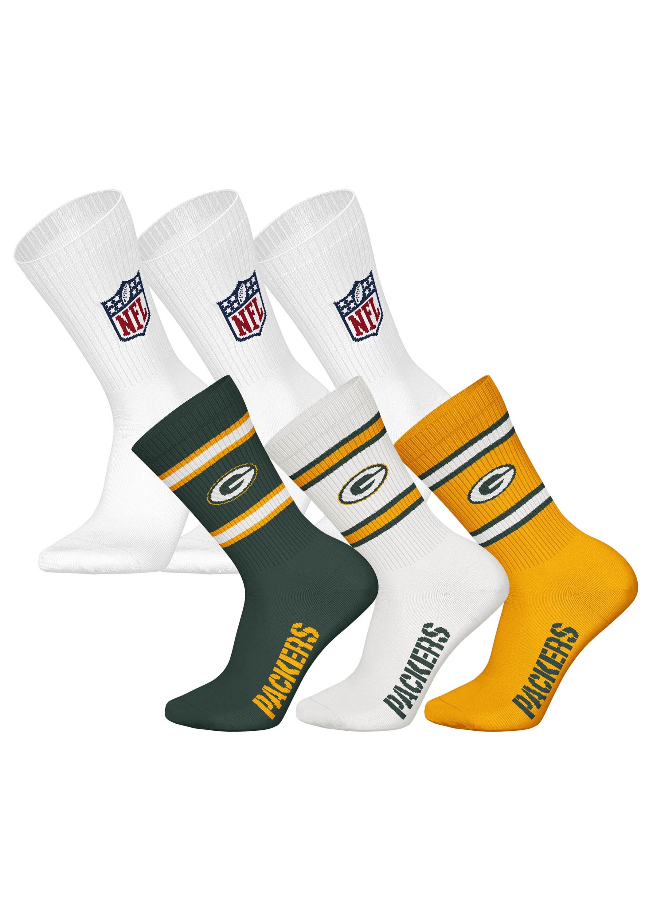 NFL Kurzsocken "Socken NFL 6Pack Crew Socks 6er Pack"