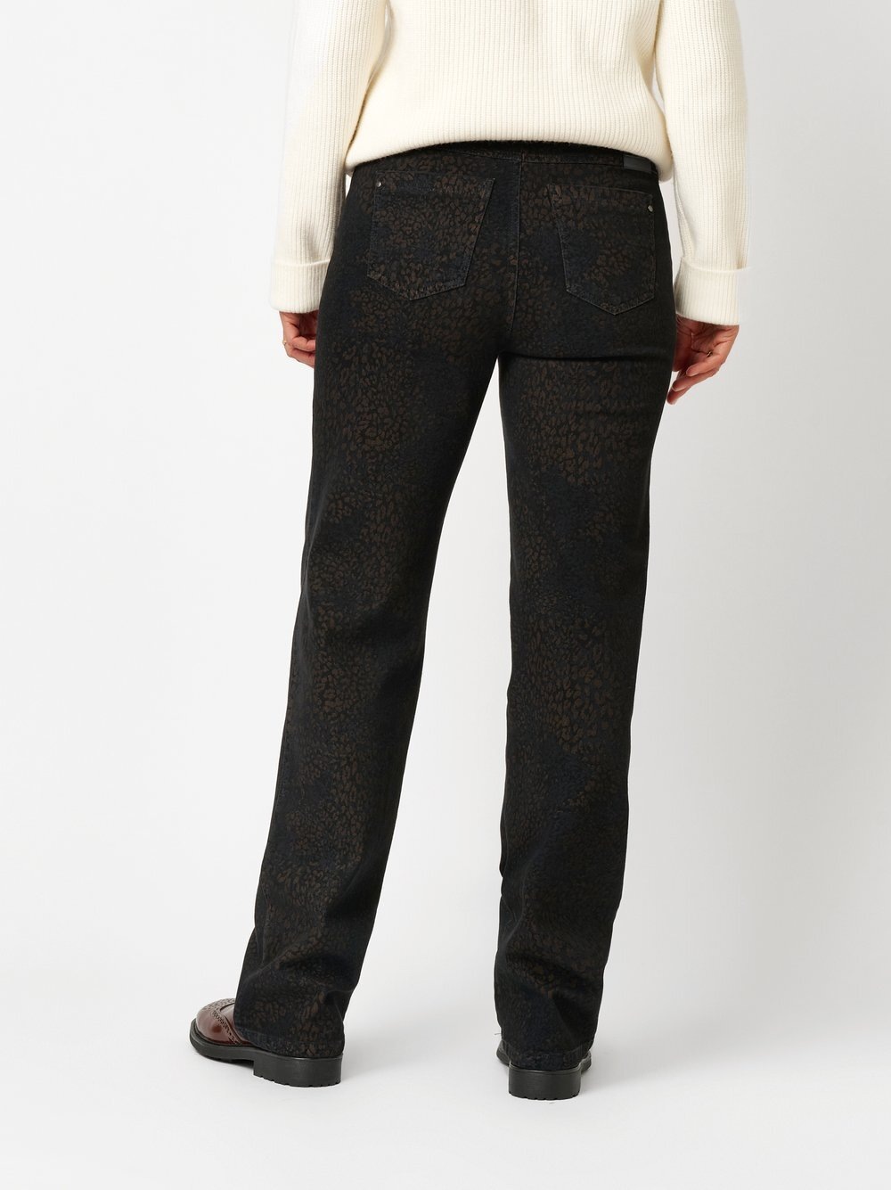 Relaxed Straight-Jeans »Meine beste Freundin« mit dezentem Leoprint