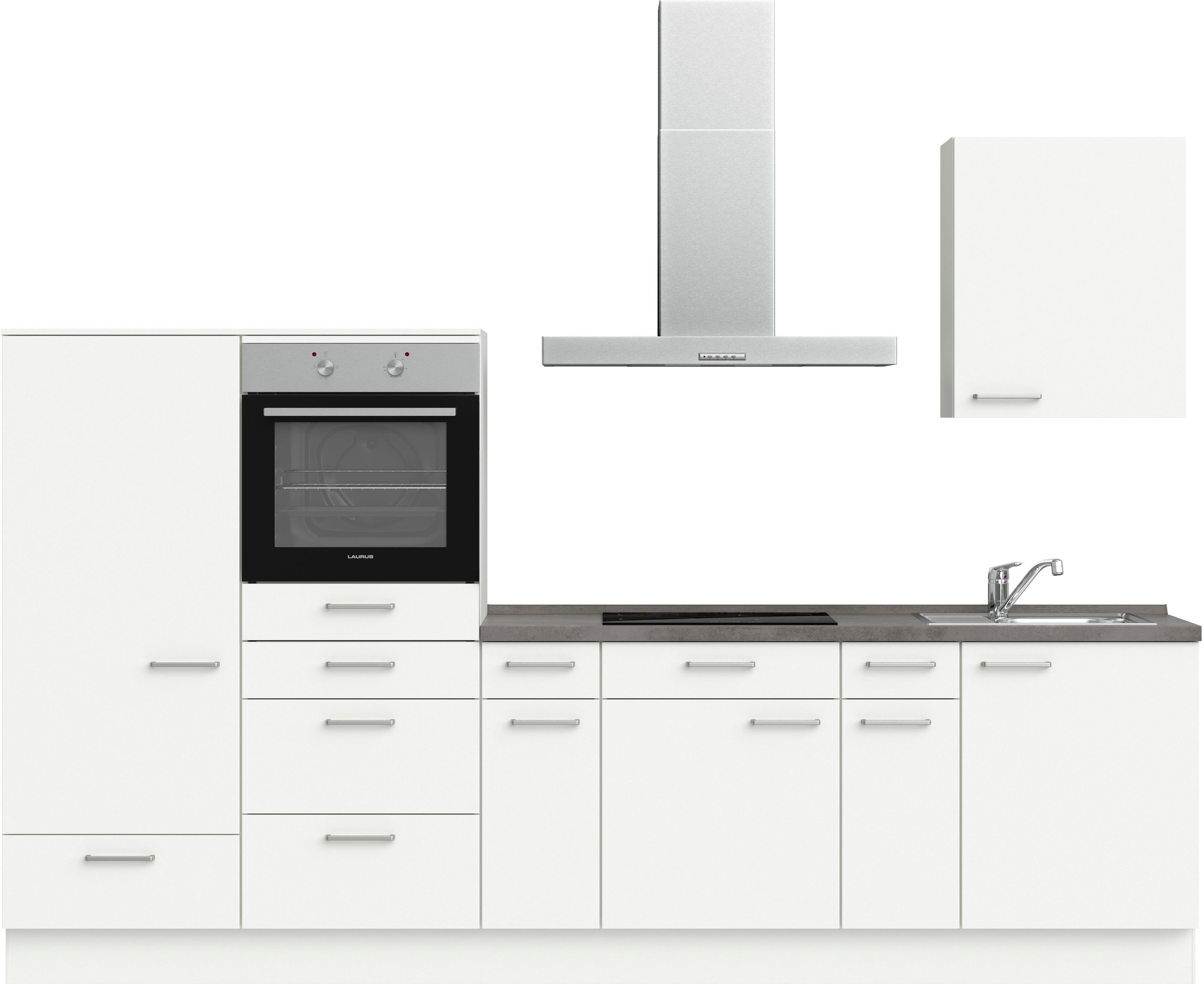 nobilia® elements Küche »elements«, vormontiert, Breite 300 cm, mit E-Geräten kaufen