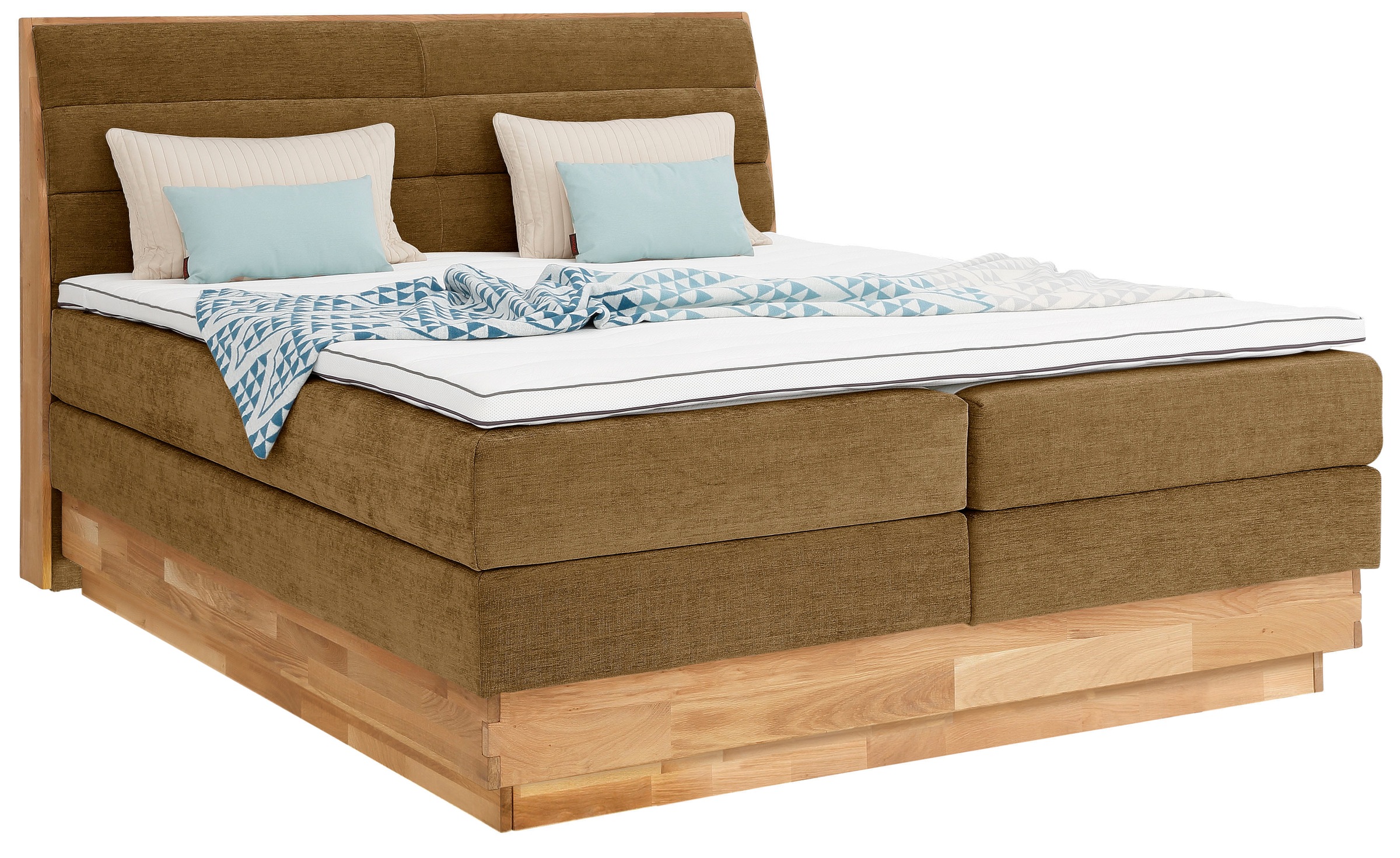 OTTO home Boxspringbett "Jenna" ohne LED-Beleuchtung, mit zertifizierten, r günstig online kaufen