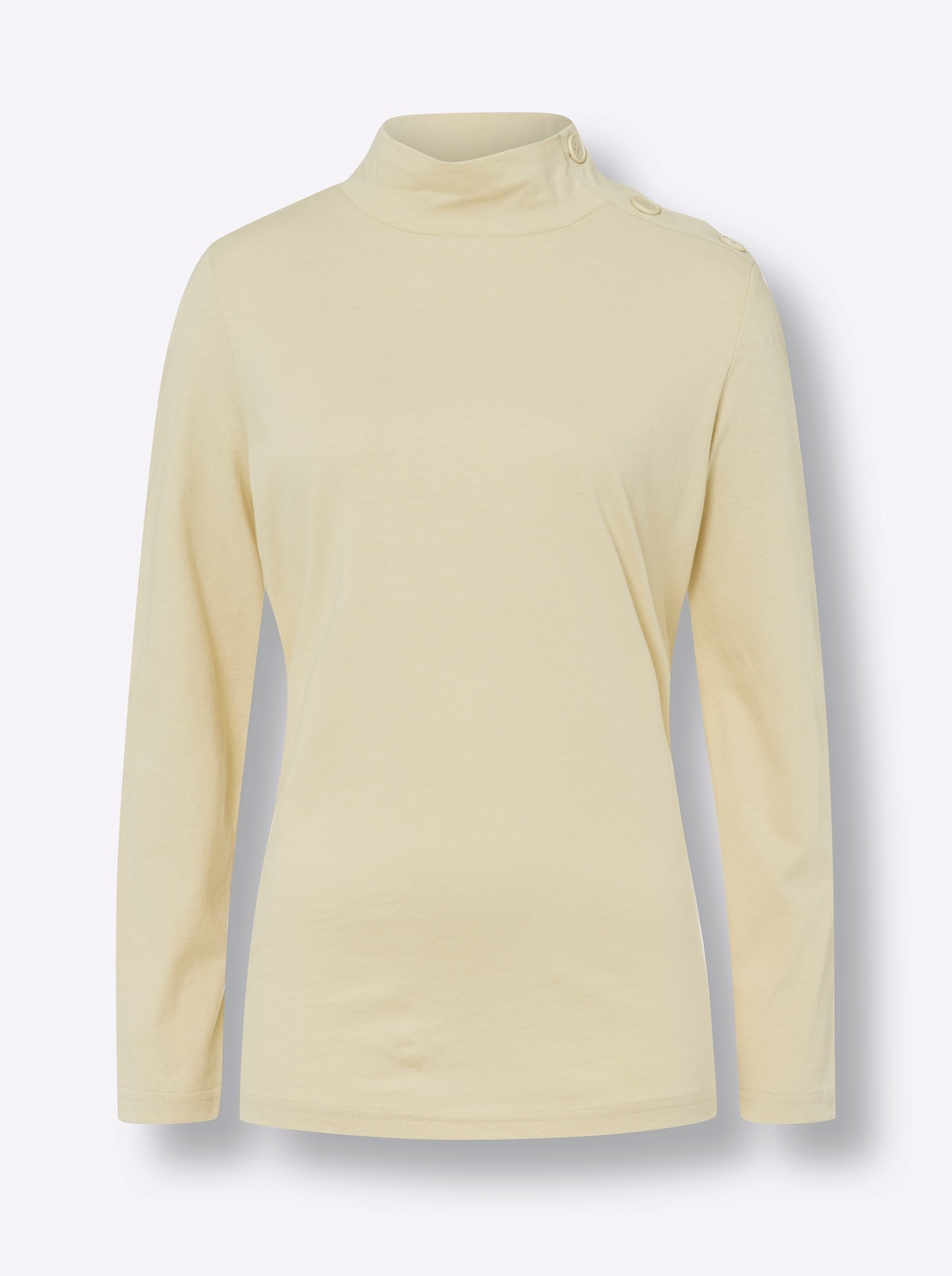 Classic Basics Langarmshirt »Stehkragen-Shirt«, (1 tlg.)