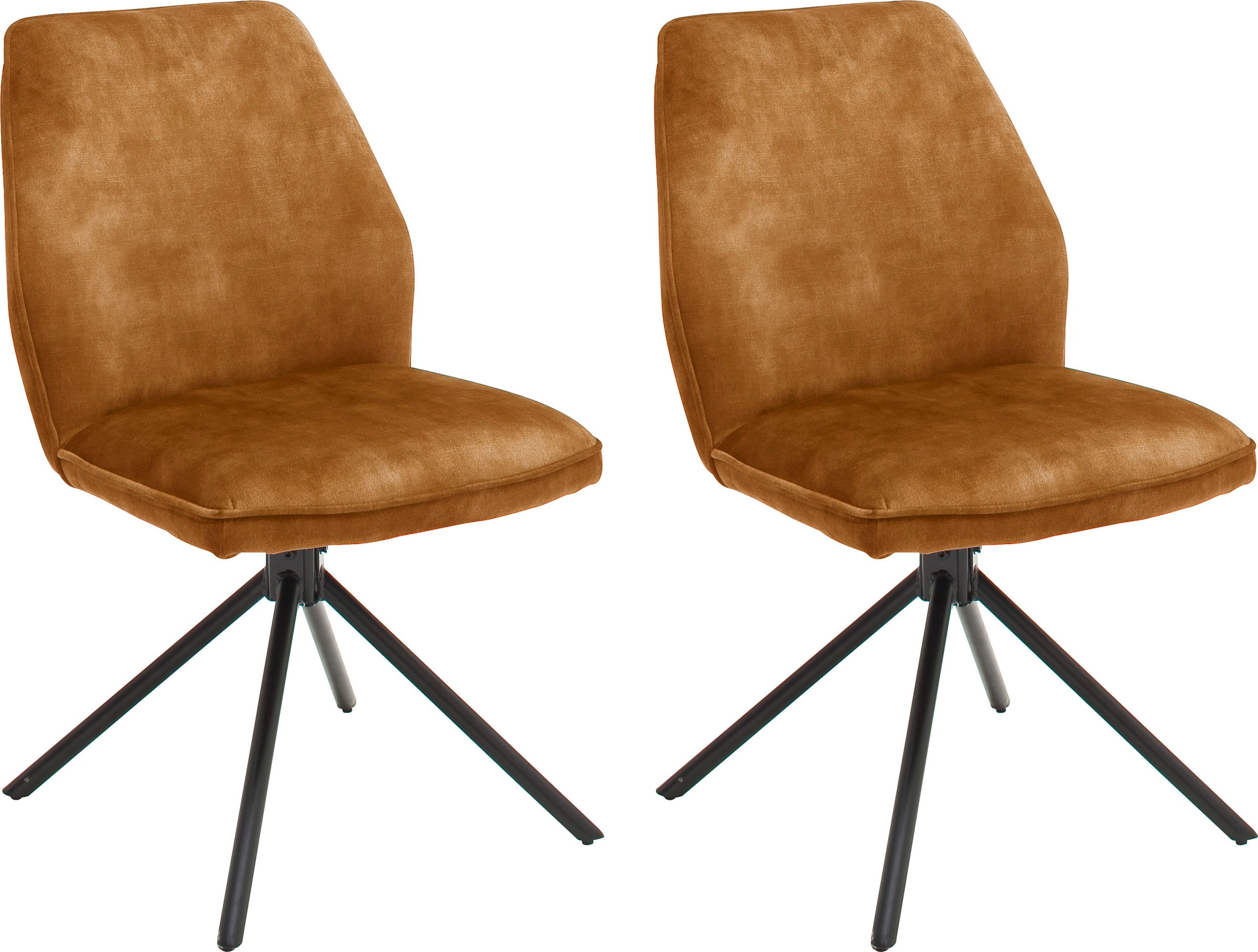 MCA furniture Esszimmerstuhl "Ottawa" (Set) 2 Stk. Vintage Vintage Velourso günstig online kaufen