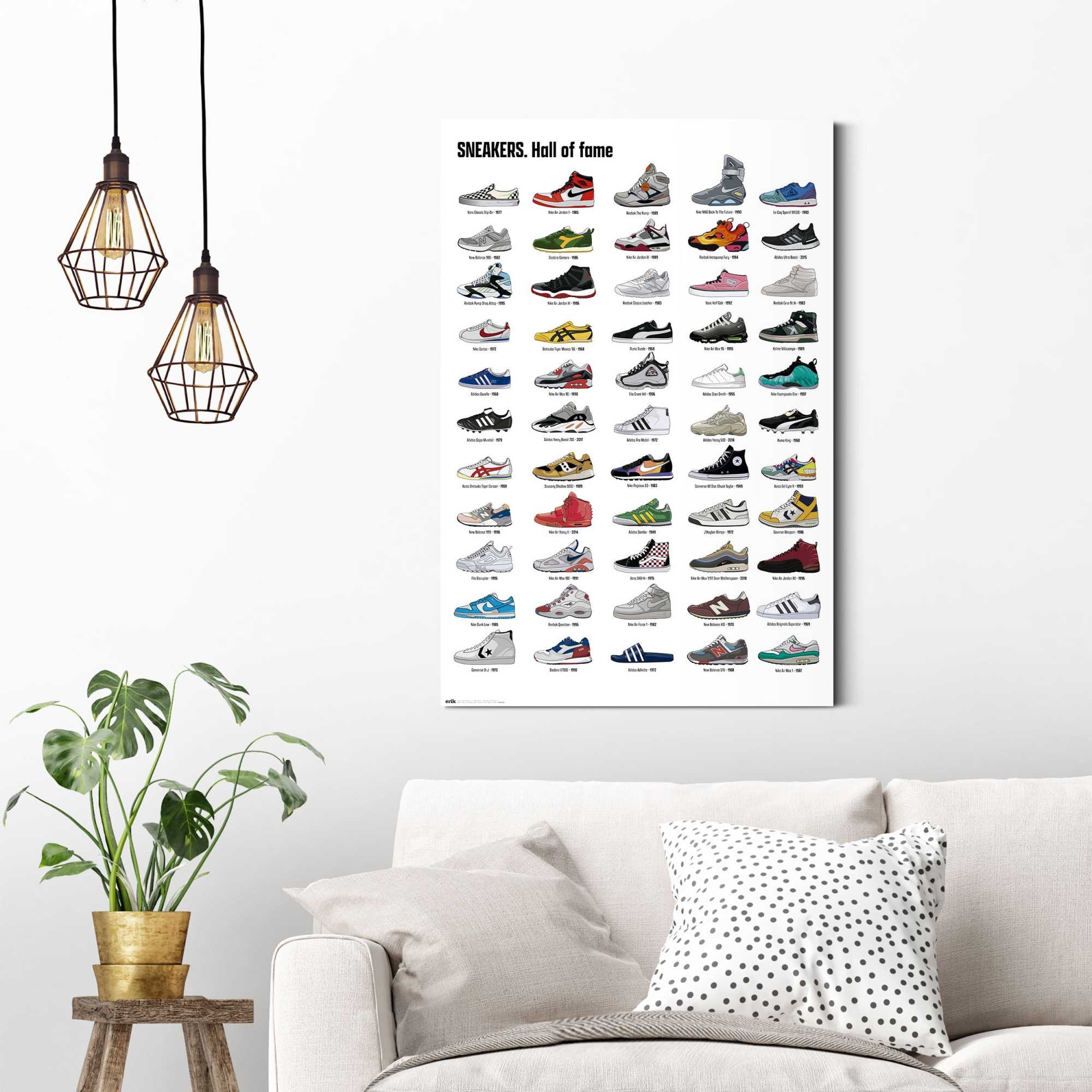 Reinders! Deco-Panel »Sneaker-Kollektion«, Hobbyraum - Mehrfarbig - MDF - Fashion - 60x90 cm