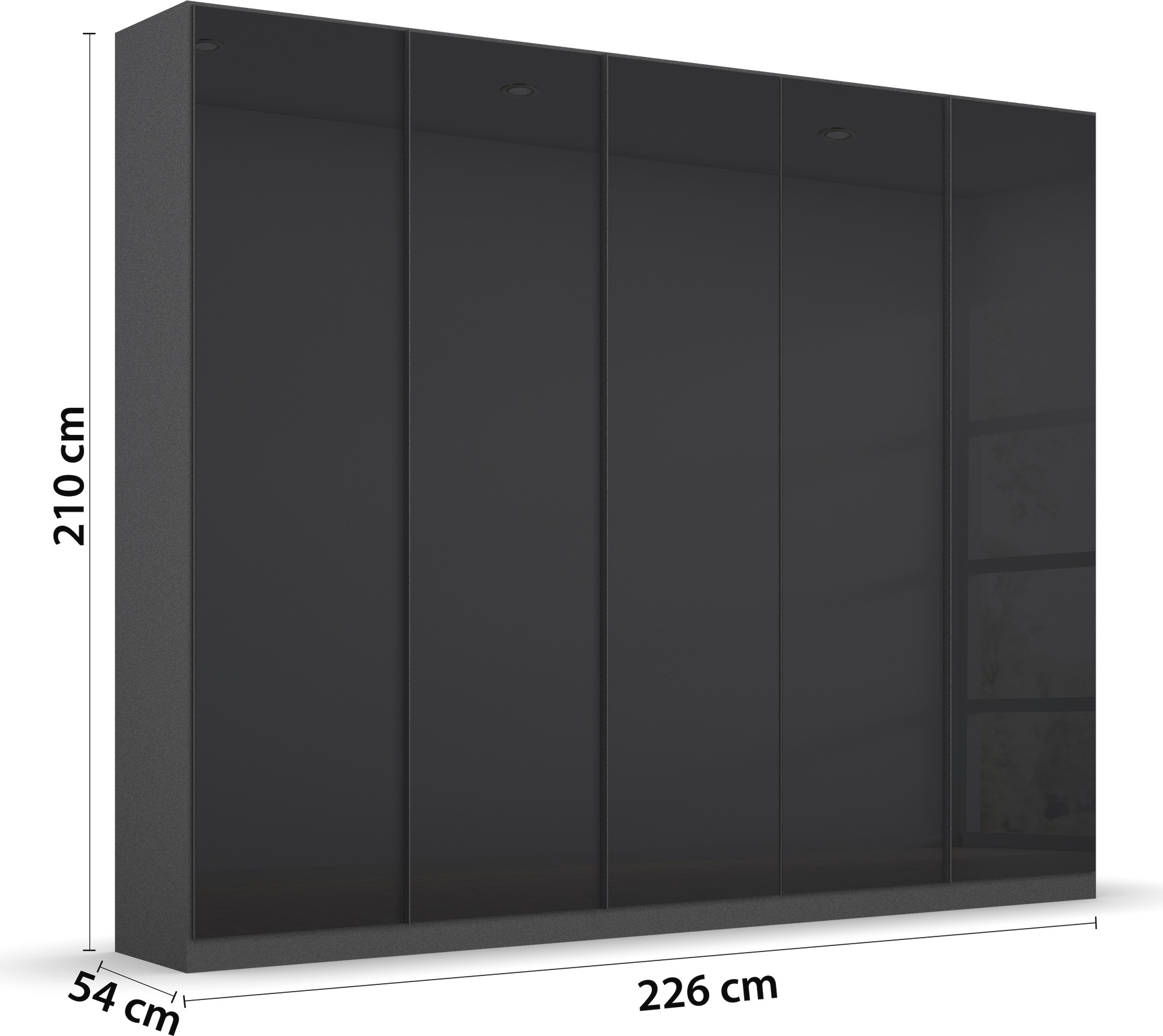 rauch Drehtürenschrank »Monostar«, mit Glasfront sowie umfangreicher Innenausstattung