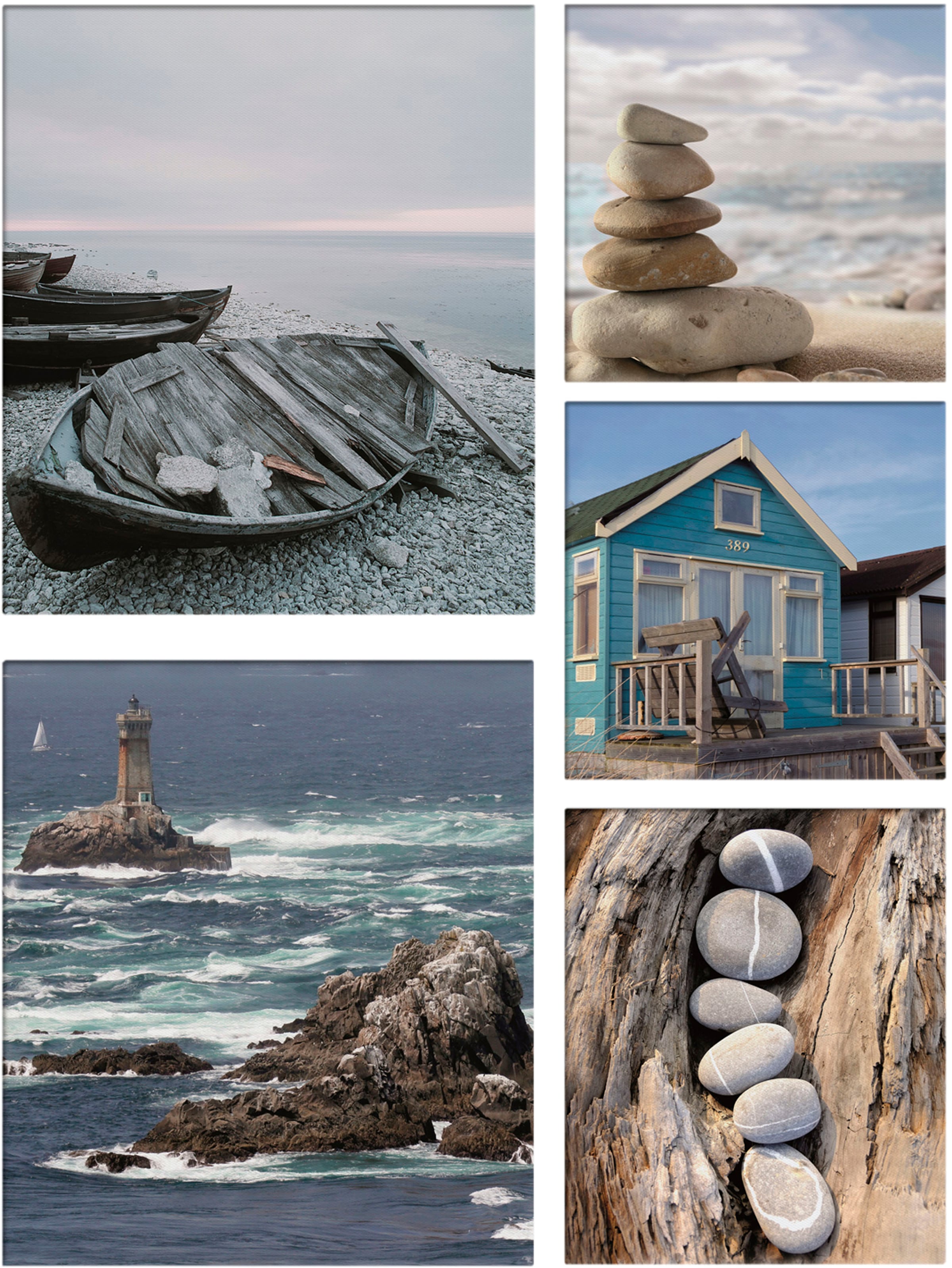 Art for the home Bild "Strand", Strand, (5 St.), Strand SET 5-teilig 80x60 günstig online kaufen