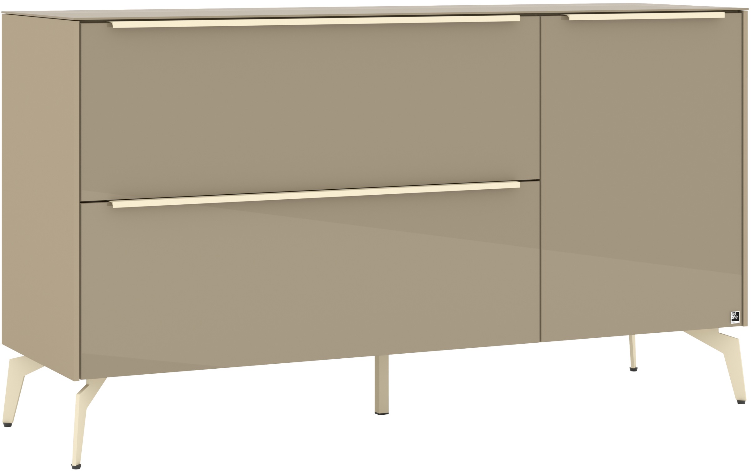 set one by Musterring Lowboard »Reno« 1 Stk. tlg. Mit Winkelfuß in diversen Farben, 78 cm Höhe & Farbauswahl