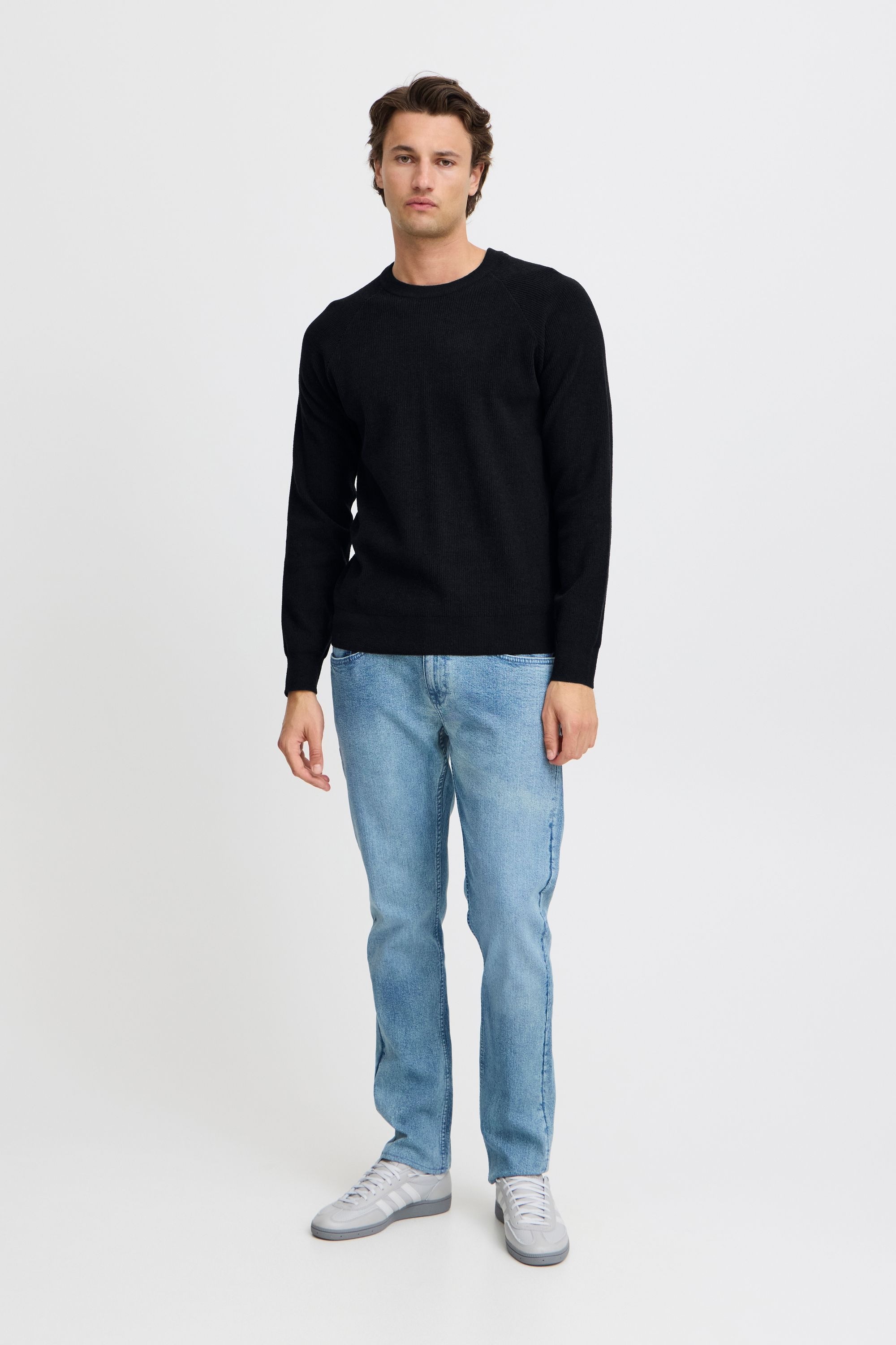Strickpullover BLEND "BHPullover", Herren, Gr. XL, schwarz, Grobstrick, 85% Polyester, 15% Polyamid, slim fit normal, Rundhals, Pullover Strickpullover, Klassischer Grobstrickpullover 5
