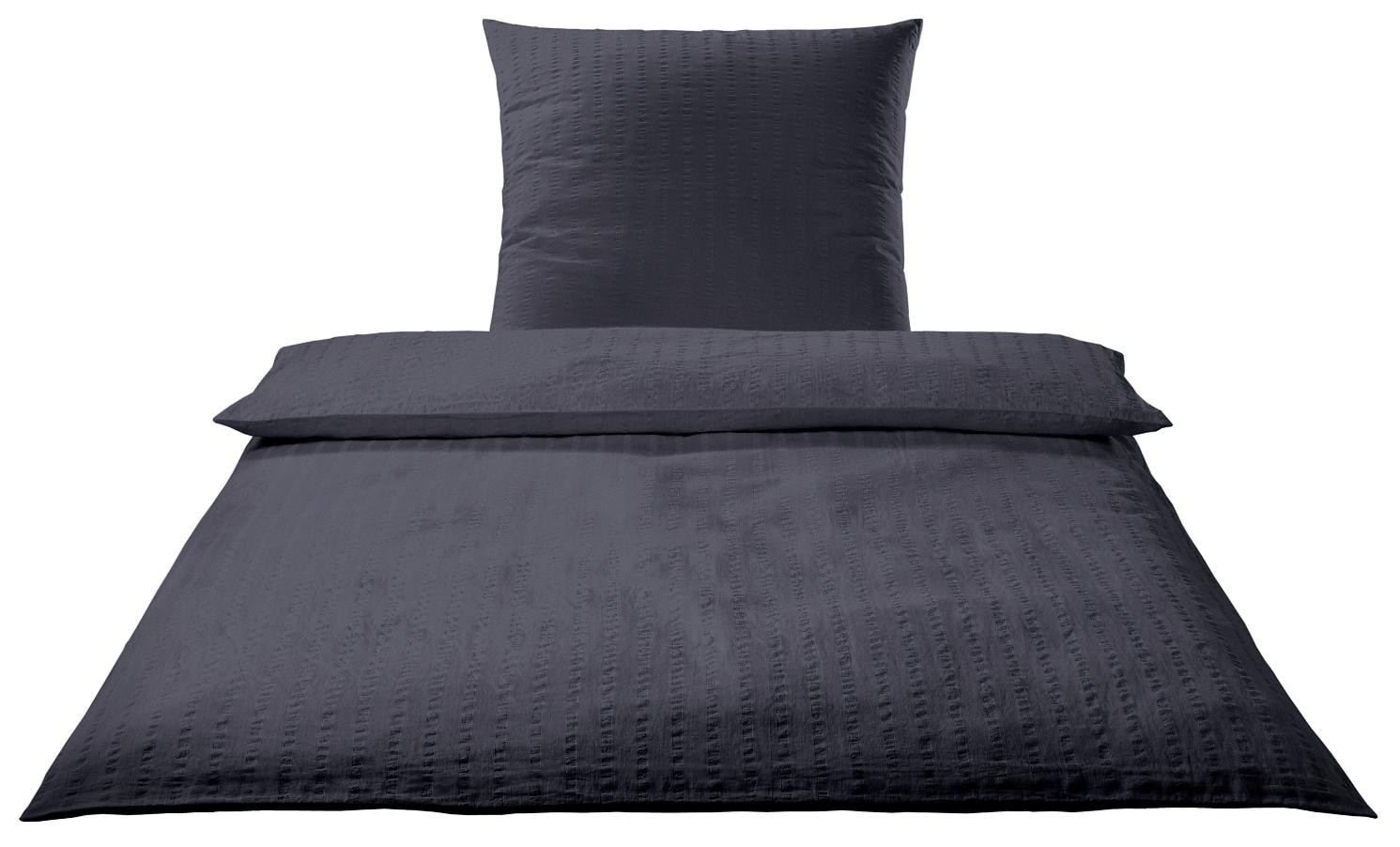 Elegante Bettwäsche "Chelsea" 2 Stk. tlg. gewebter Seersucker günstig online kaufen