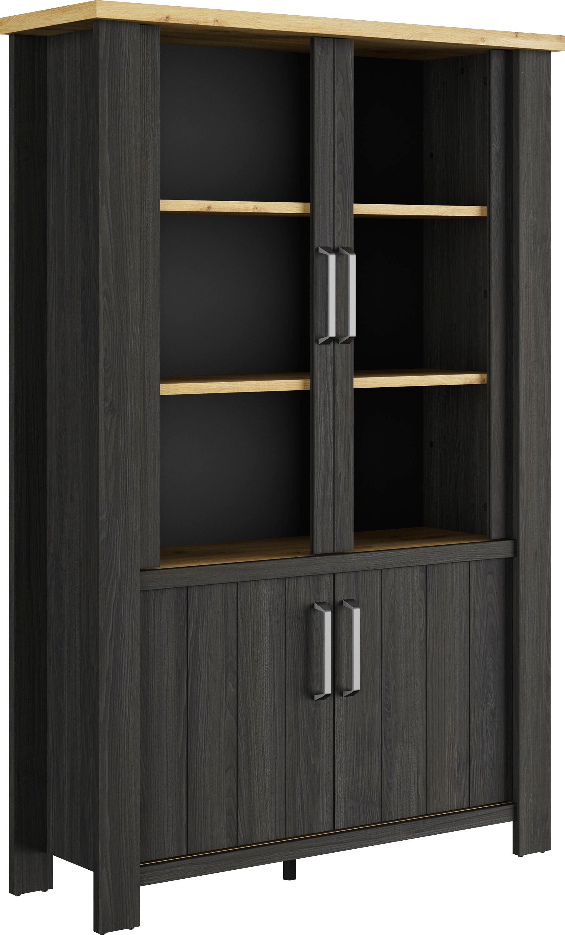 Thumbnail - Gami Vitrine "Sequoia" 1 Stk. tlg. Wohnzimmer-Programm in Landhaus- und Industrial-Dekor