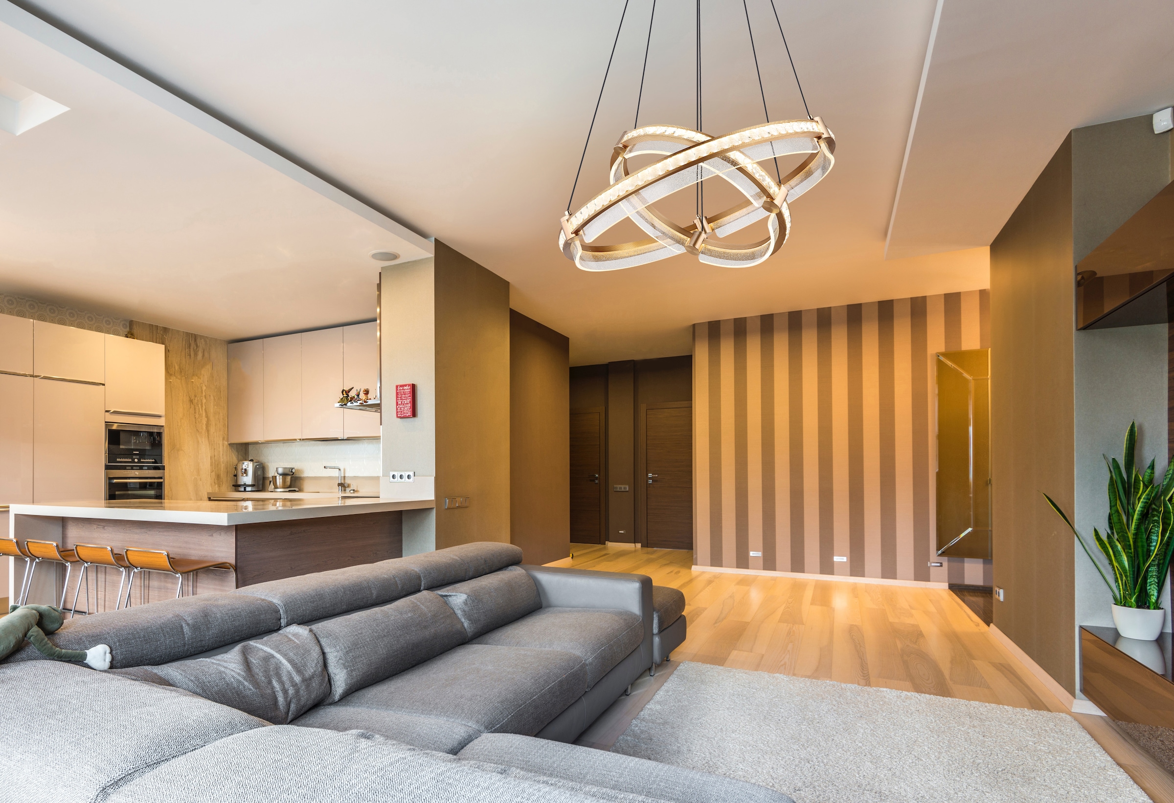 GLOBO LIGHTING LED Pendelleuchte »BLONDIE«, Leuchtmittel LED-Modul | LED fest integriert, Hängelampe/Hängeleuchte/Wohnzimmer/Esstisch/elegant