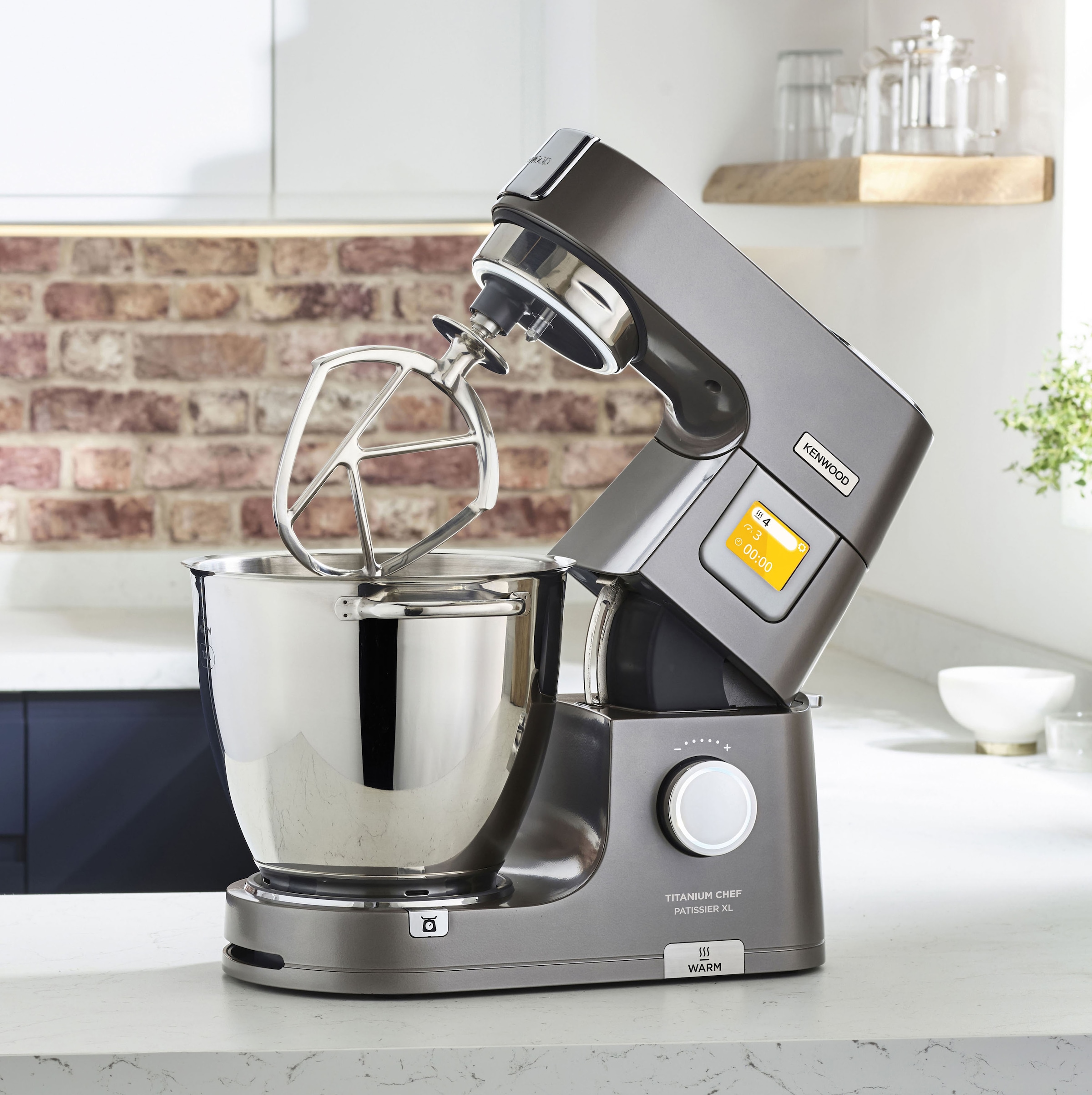 KENWOOD Küchenmaschine »Titanium Chef Patissier XL KWL90.594SI«, Wärmefunktion, zusätzliche 5 l Schüssel, inkl. umfangreiches Zubehör