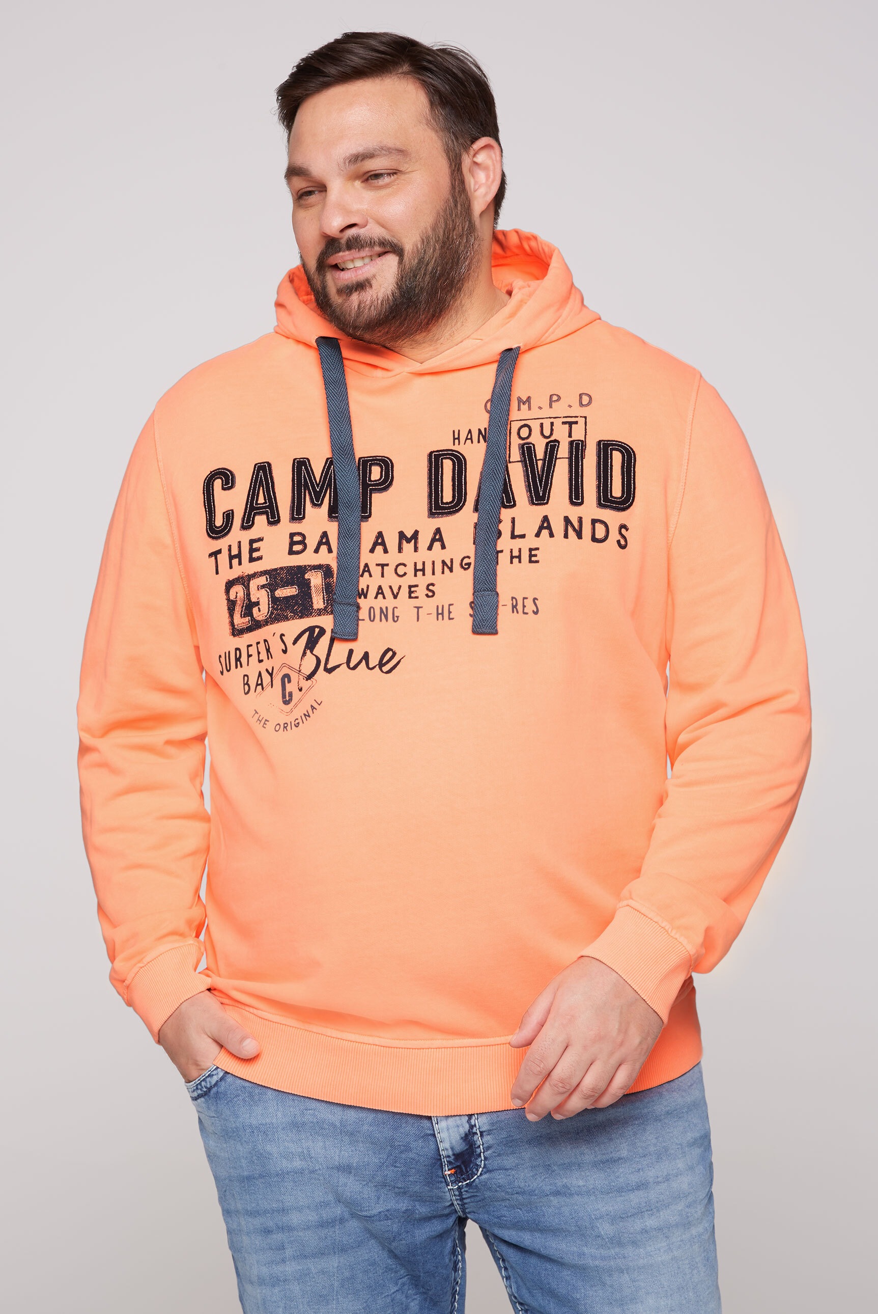 CAMP DAVID Kapuzensweatshirt, mit gefütterter Kapuze