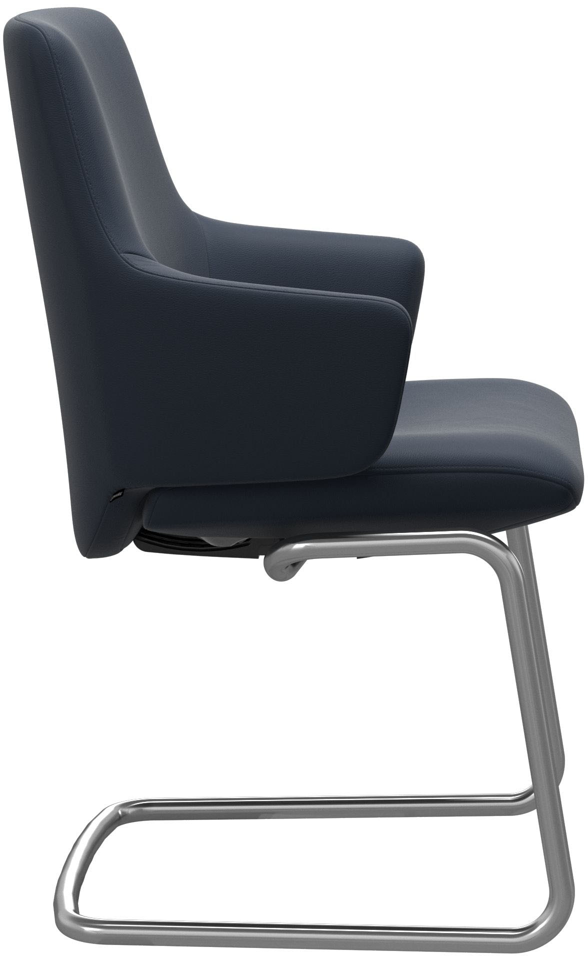 Stressless® Polsterstuhl »Laurel«, Leder PALOMA, Low Back mit Armlehne, Größe L, mit Beinen aus Stahl in Schwarz matt
