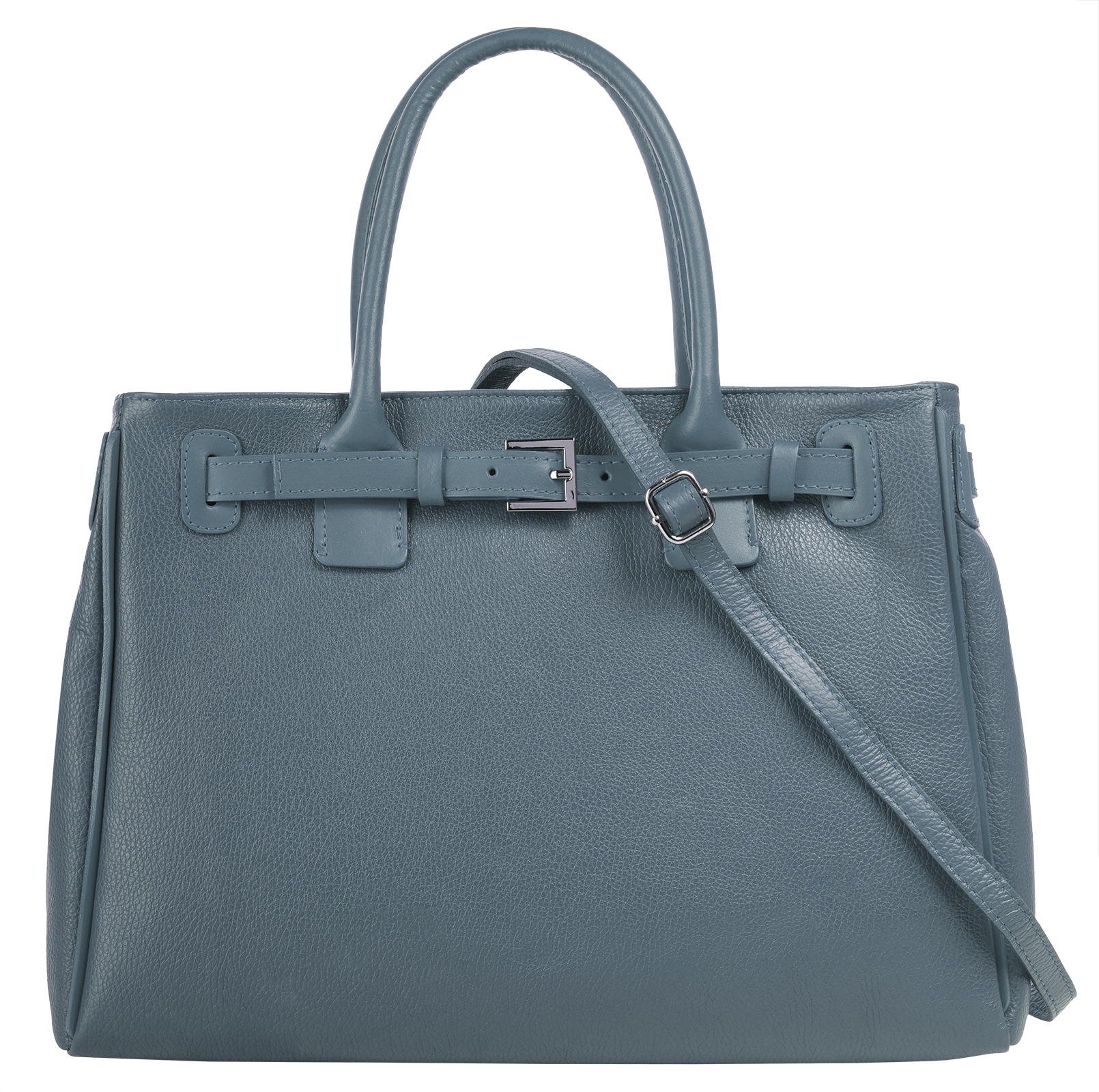 Cluty Henkeltasche, echt Leder, Made in Italy