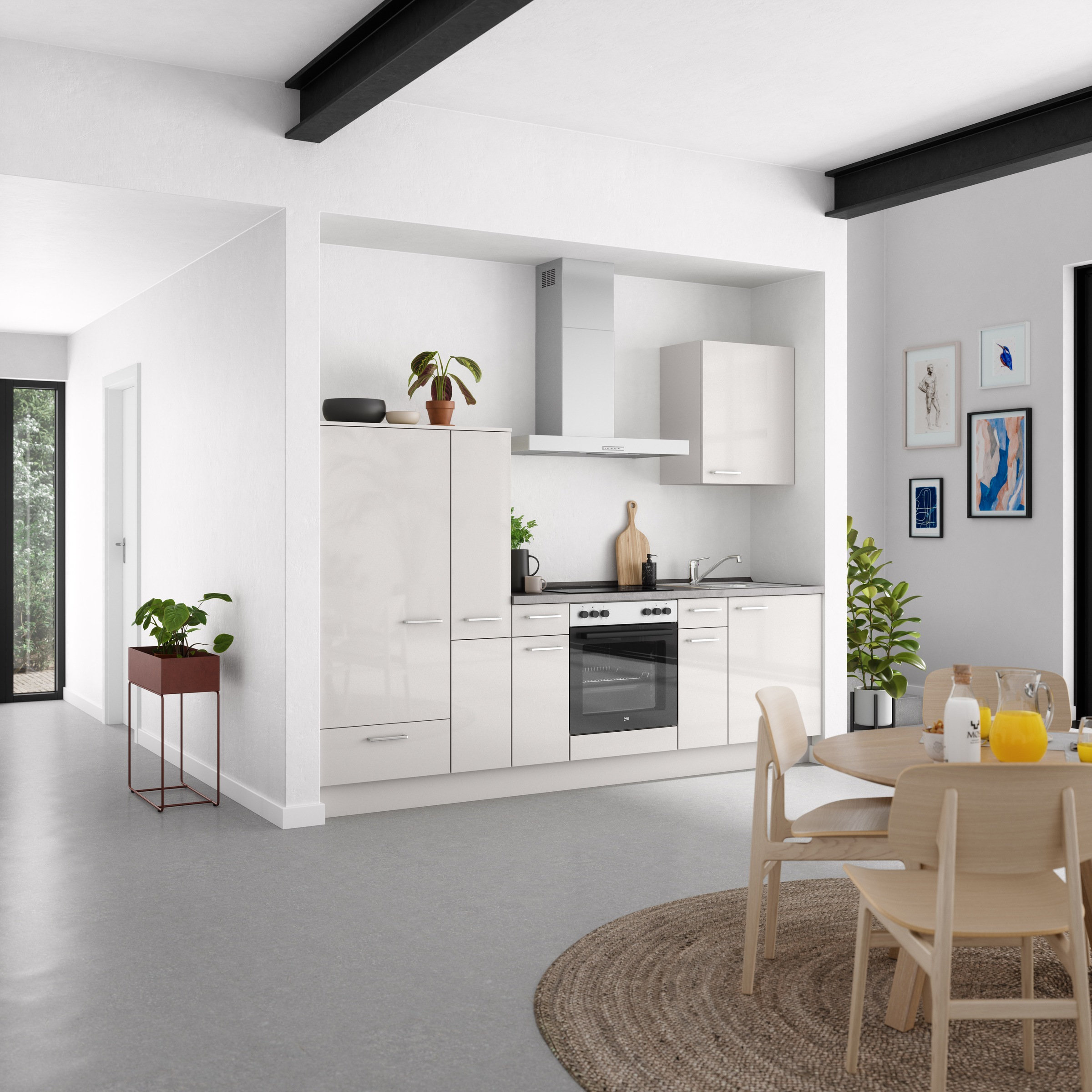 nobilia® Küchenzeile »"Flash I"«, vormontiert, Ausrichtung wählbar, Breite 270 cm, wahlw. mit E-Geräten