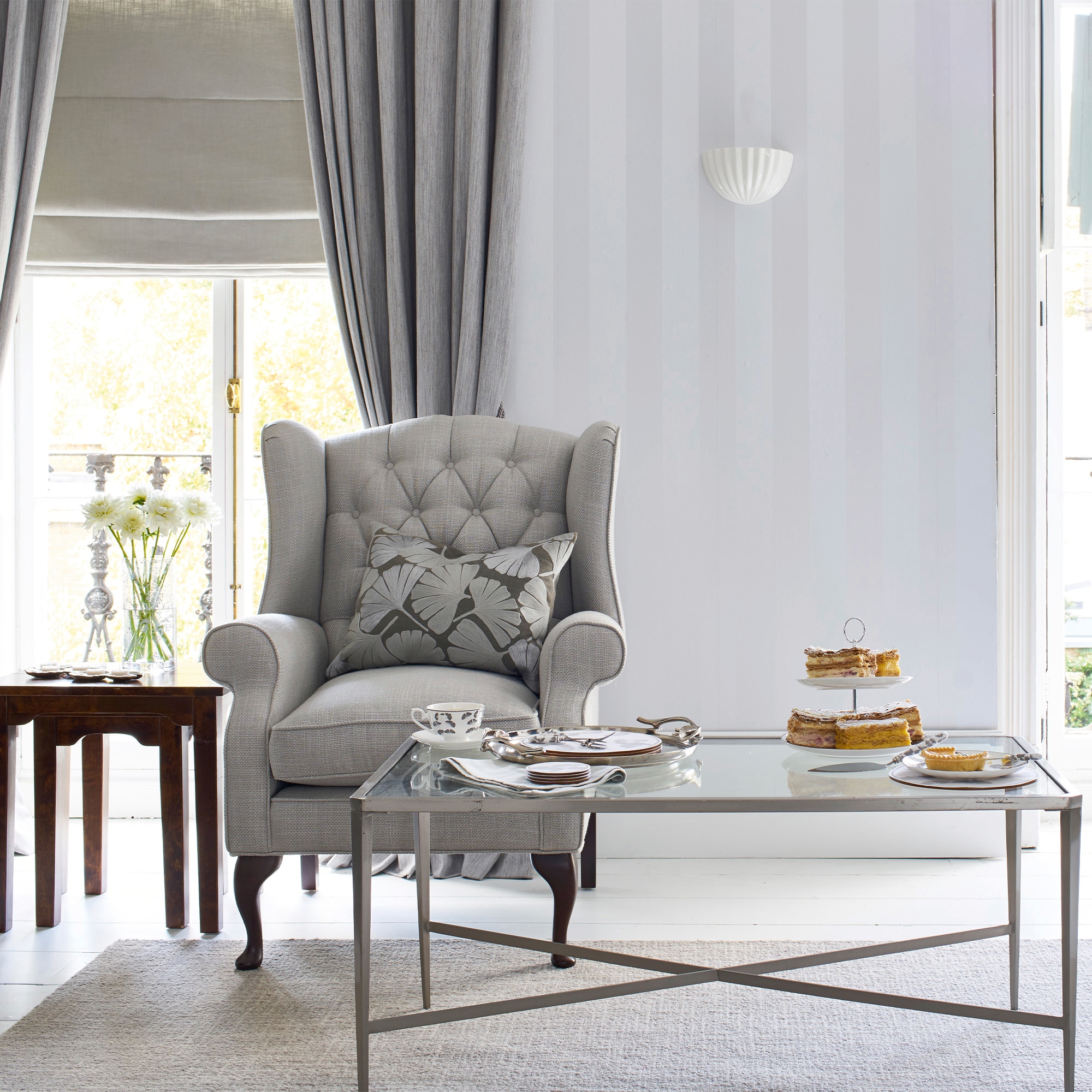LAURA ASHLEY "Lilleescent Streifen" Streifen FSC zertifiziert, mit lebhaftem Druck, 10 Meter Länge