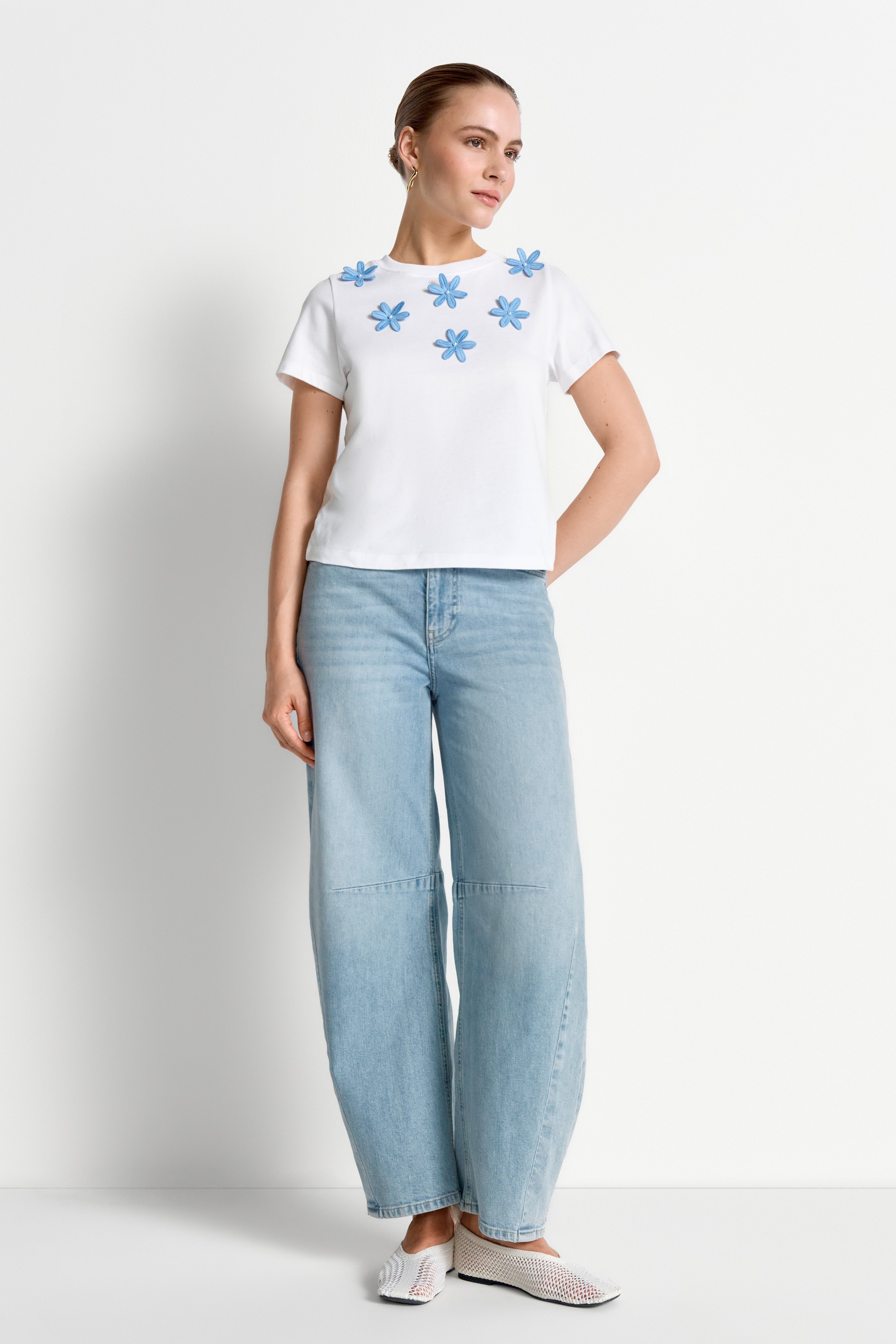 Thumbnail - RICHROYAL T-Shirt Regular fit mit Blumendetails