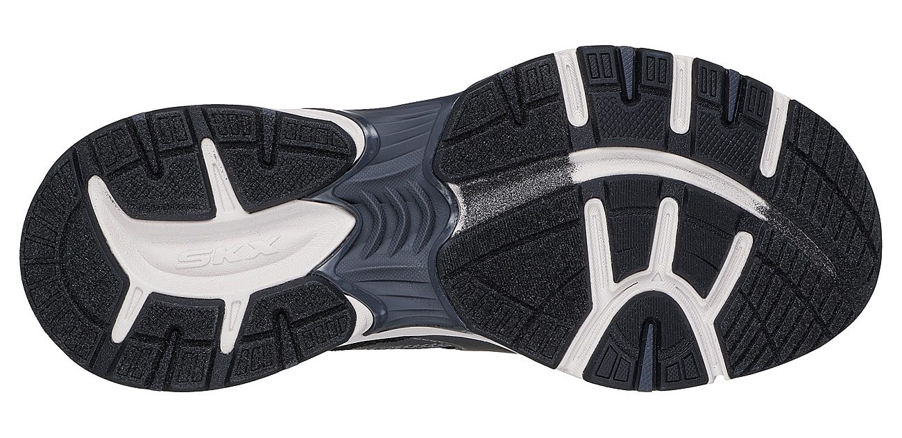 Skechers Slip-On Sneaker »STAMINA SPORT«, Retro Sneaker, Schnürschuh mit Metallic-Besätzen