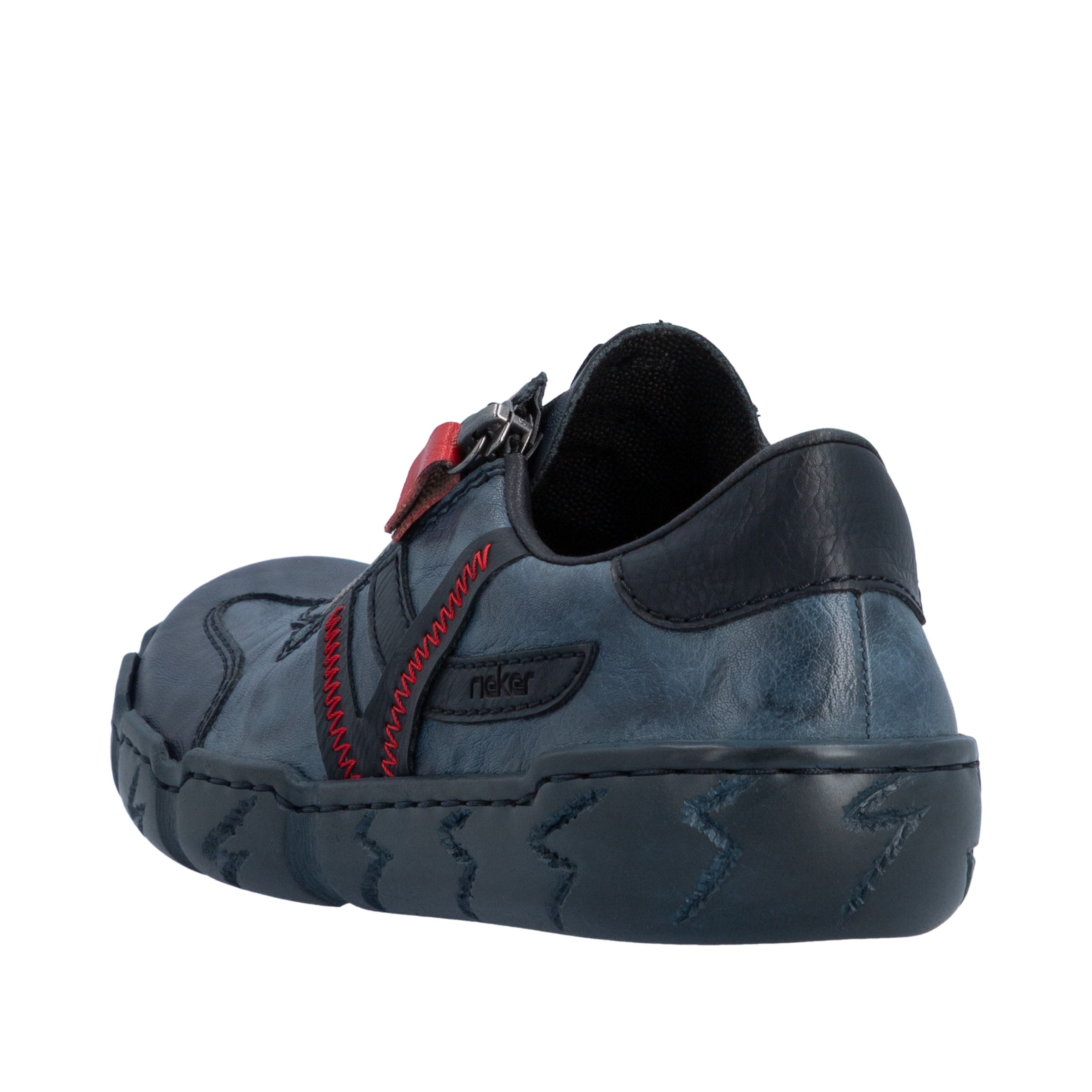 Rieker Sneaker  Schnürschuh, Halbschuh, Freizeitschuh mit Ziernähte