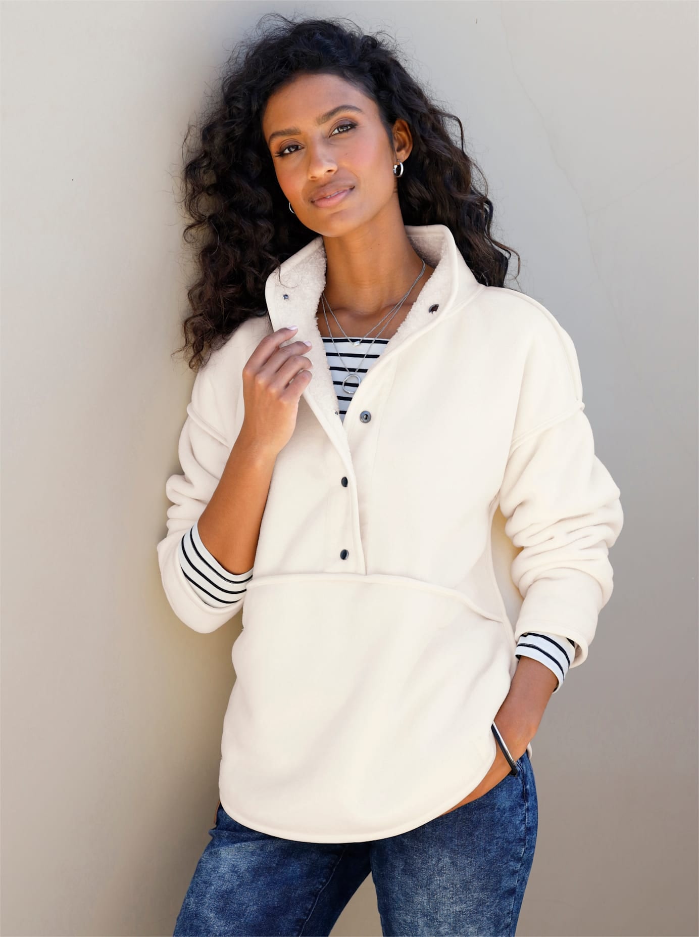 heine Fleeceshirt "Fleece-Shirt" 1
