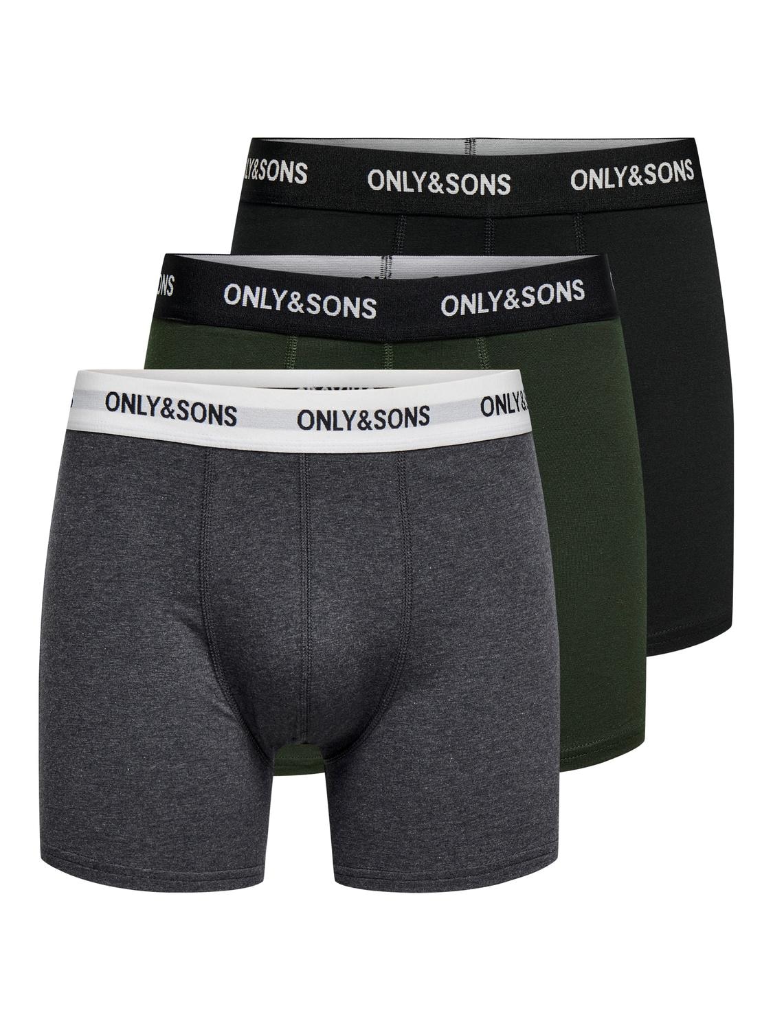 ONLY & SONS Trunk "ONSFITZ SOLID BLACK TRUNK 3PACK NOOS" Packung, 3 Stk. günstig online kaufen
